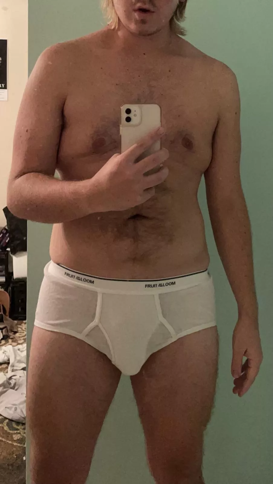 hope yâ€™all like how mine looks in white briefs