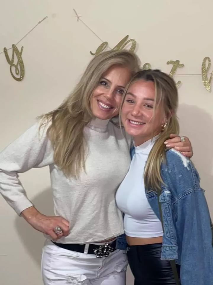 Hot Blonde Mother And Daughter