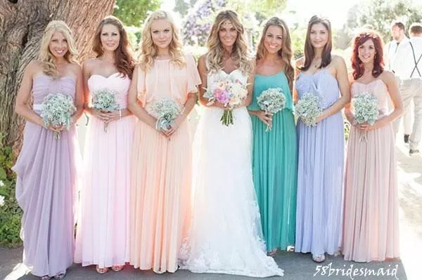 Hot bridesmaids line-up