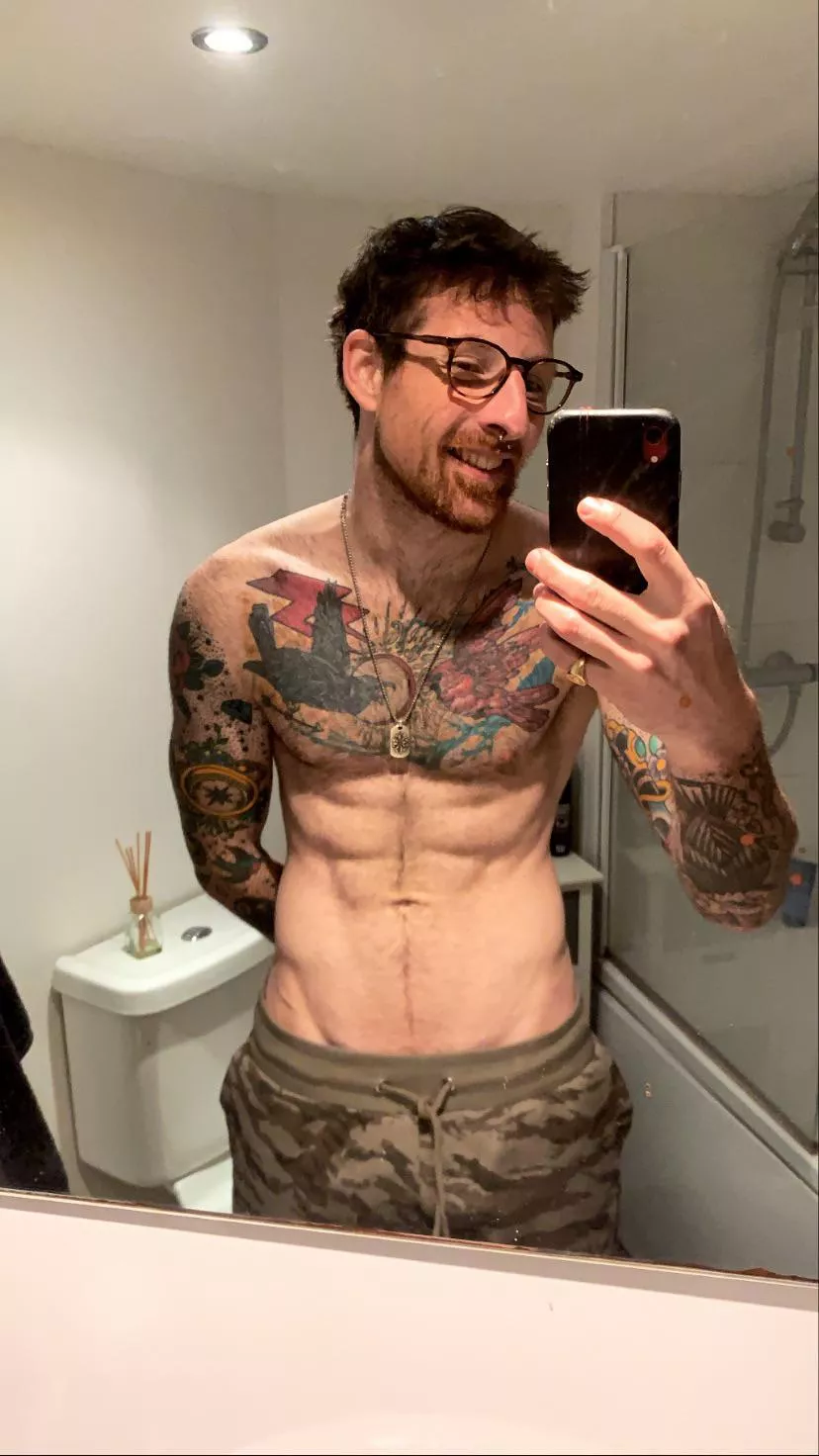 Hot guys with glasses and tattoos?