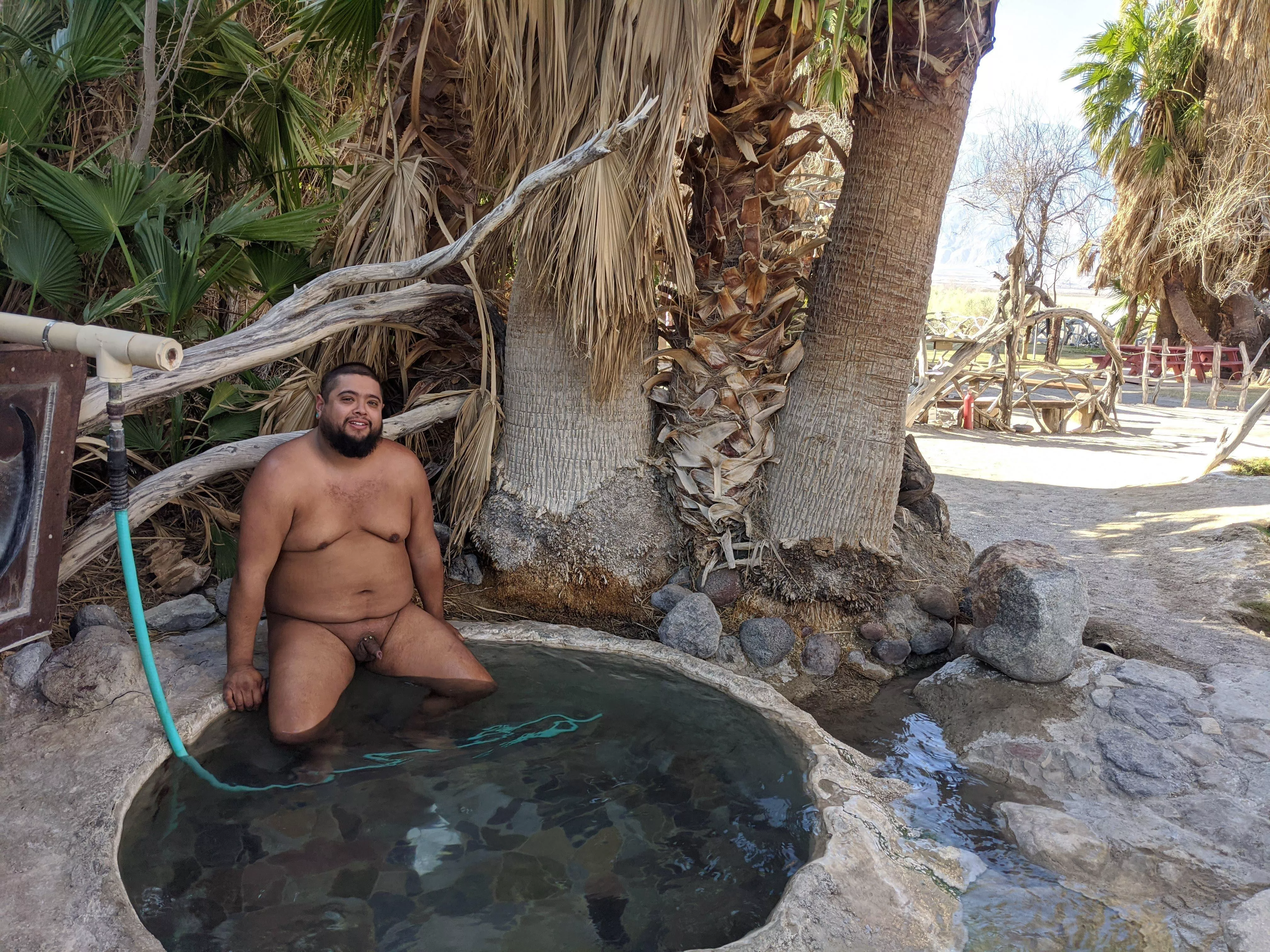 Hot springs soaking