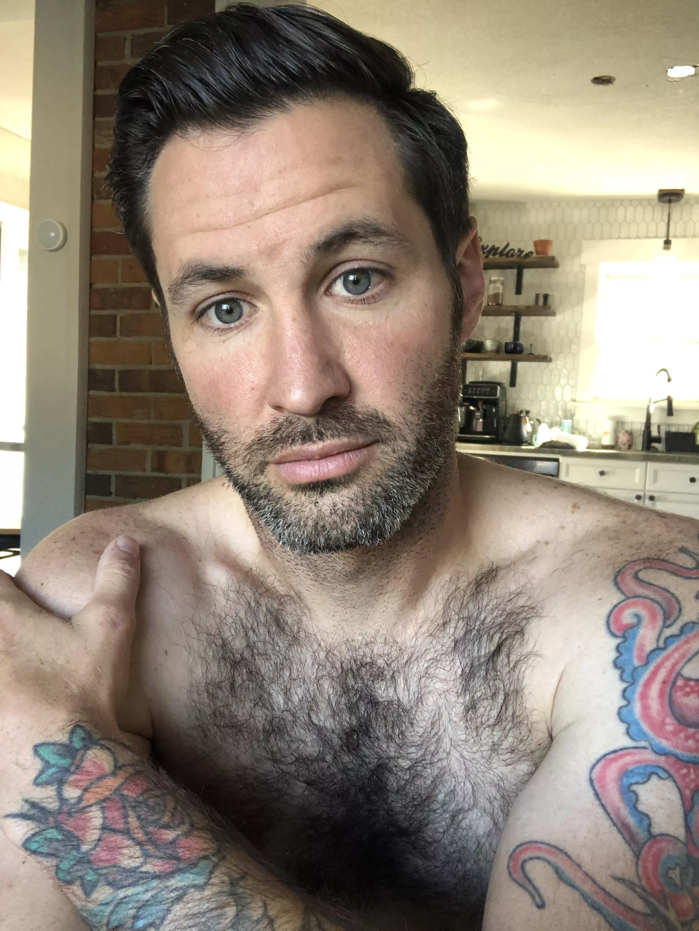 How about a hot dad with tattoos?