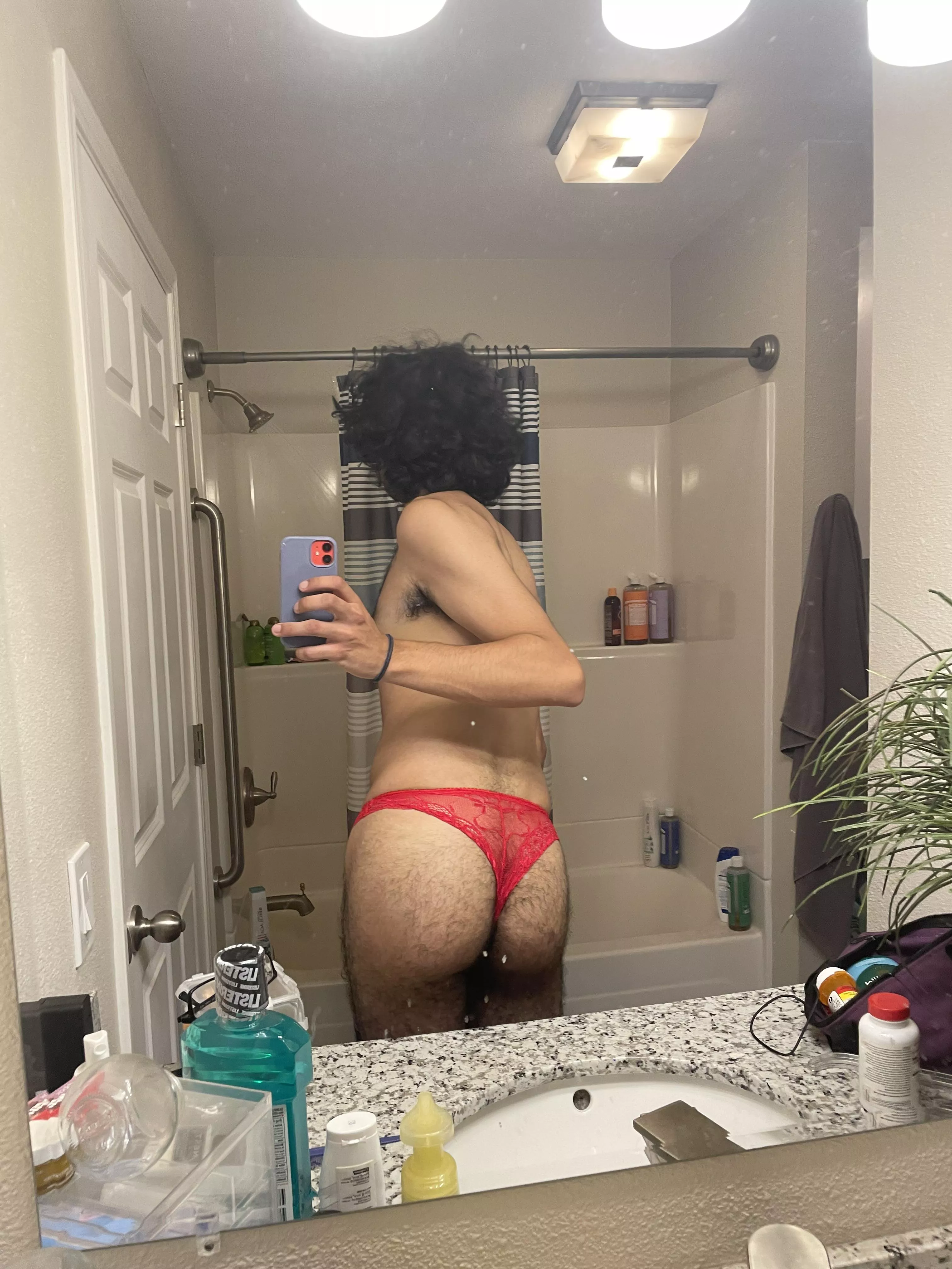 how do i look in this red thong?