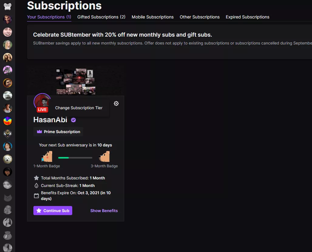 How do I unsubscribe from a streamer that I used my twitch prime on? It doesn't give me the option to end monthly renewals