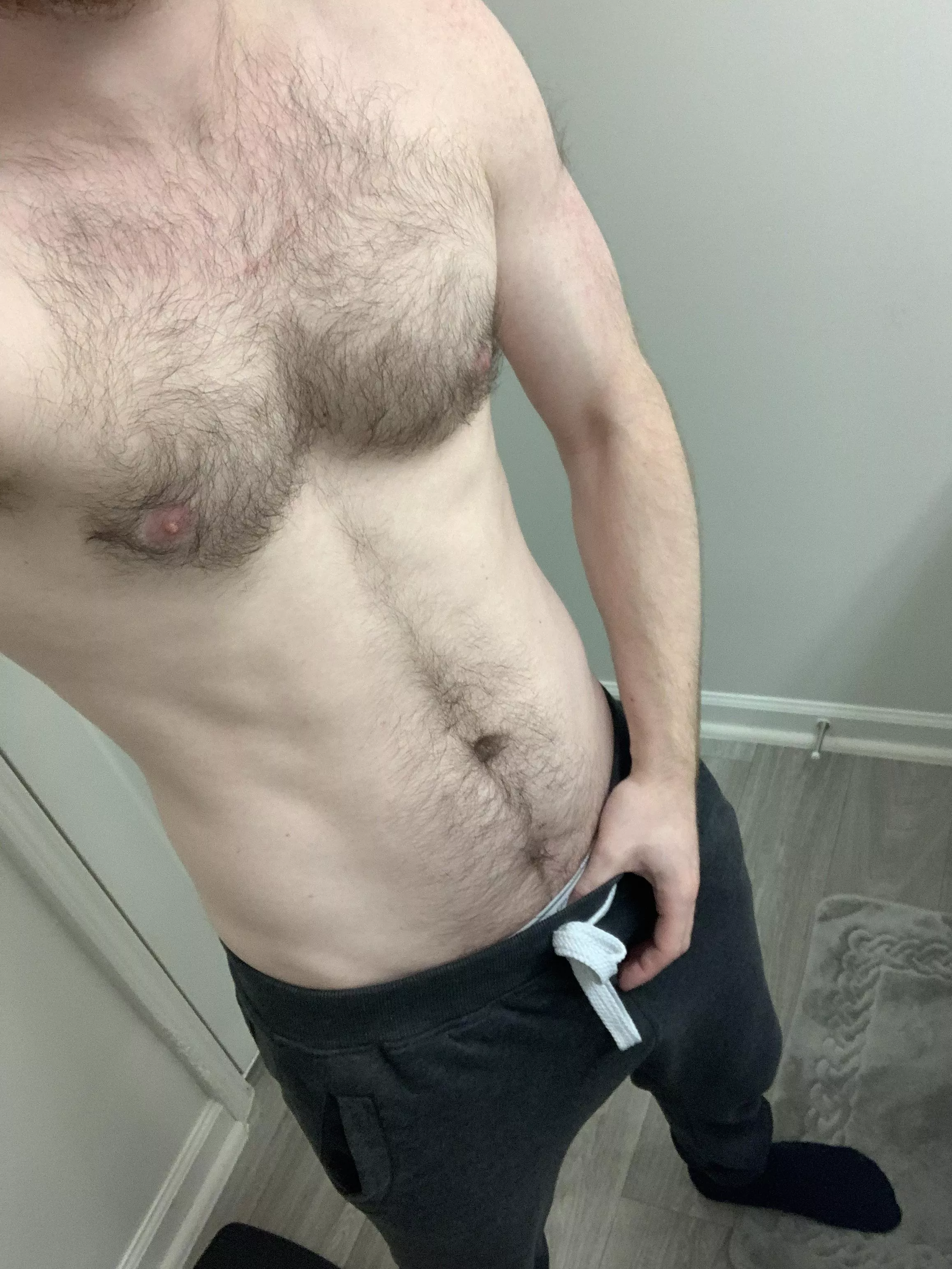 How do we feel about fit, pale guys in sweatpants?