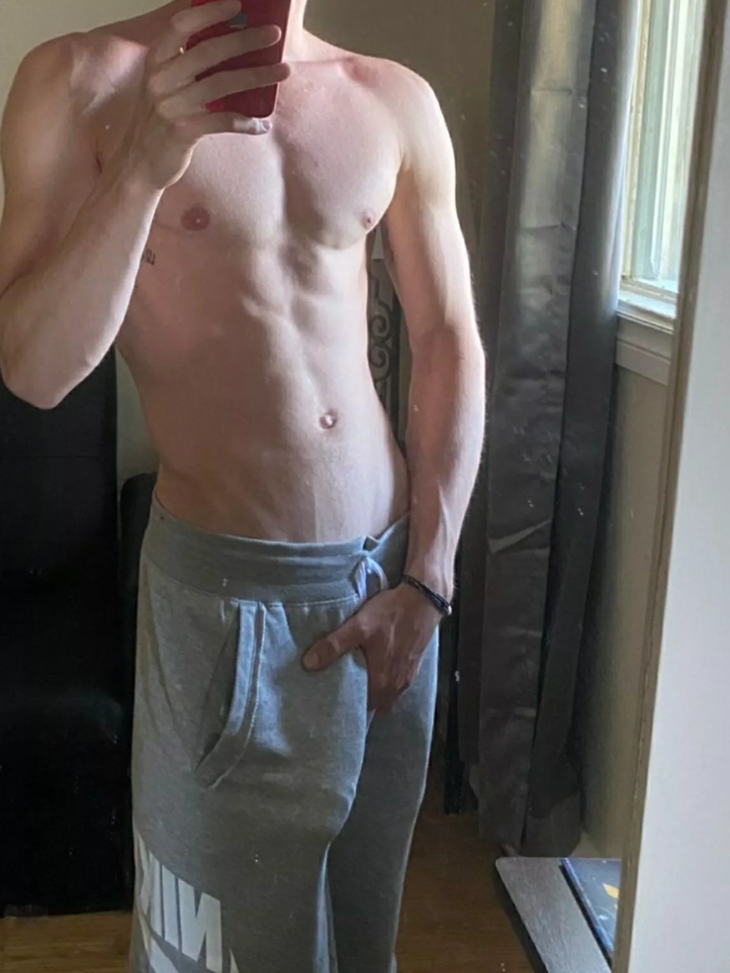 How do you like my grey sweatpants?