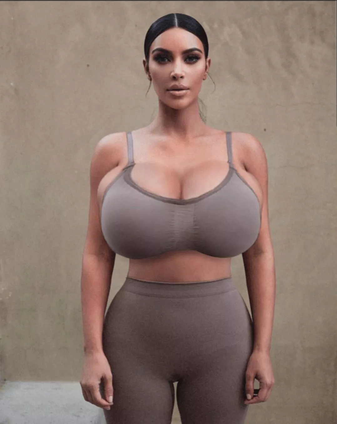 How much bigger would you want Kim to be?