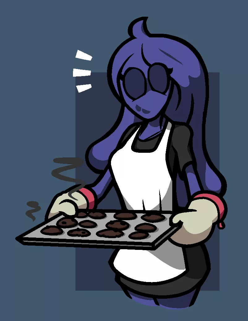 Hush made cookies for everyone because Isaac's mom won't