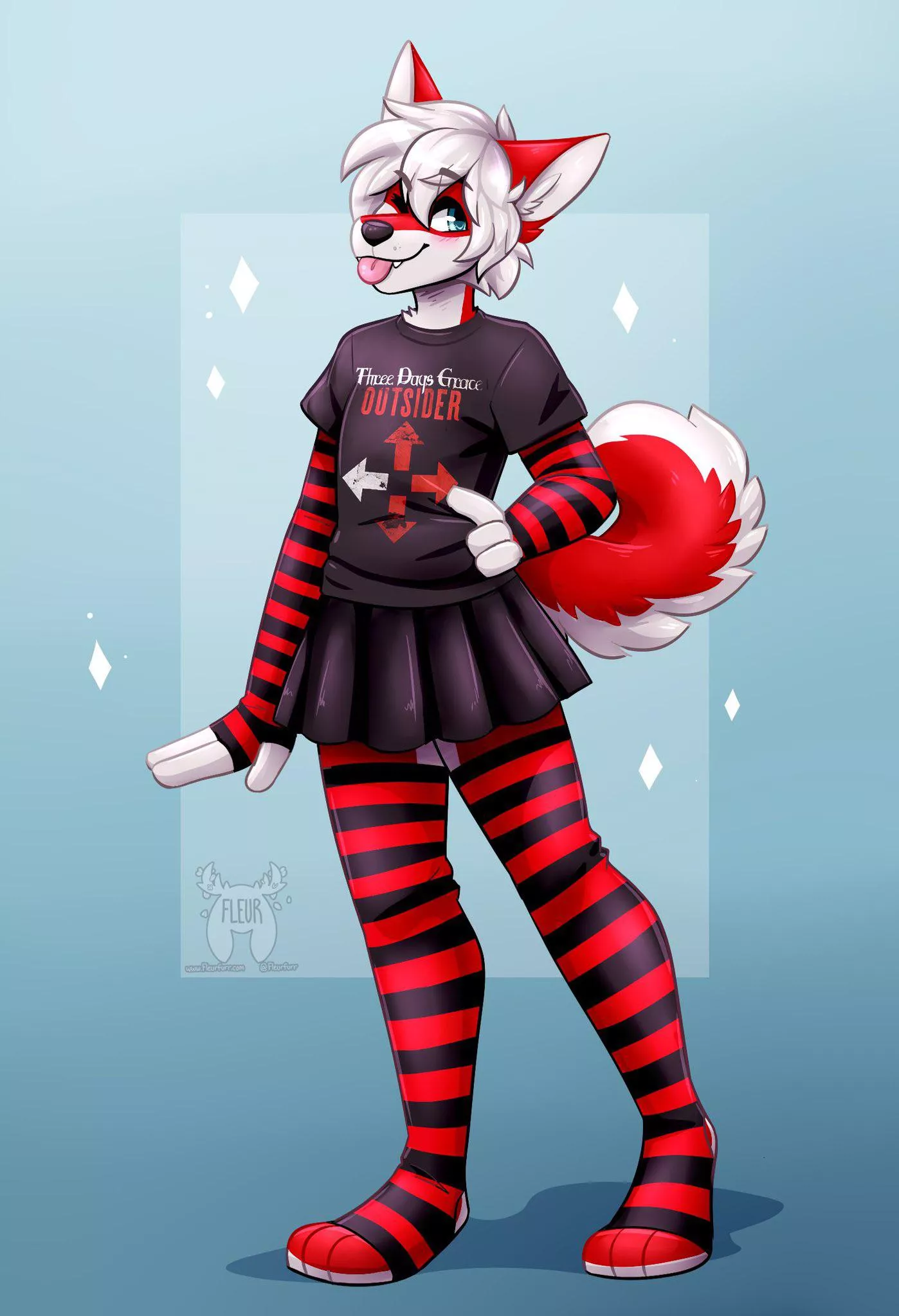 Husky comm (Art by me: Fleurfurr on twitter)