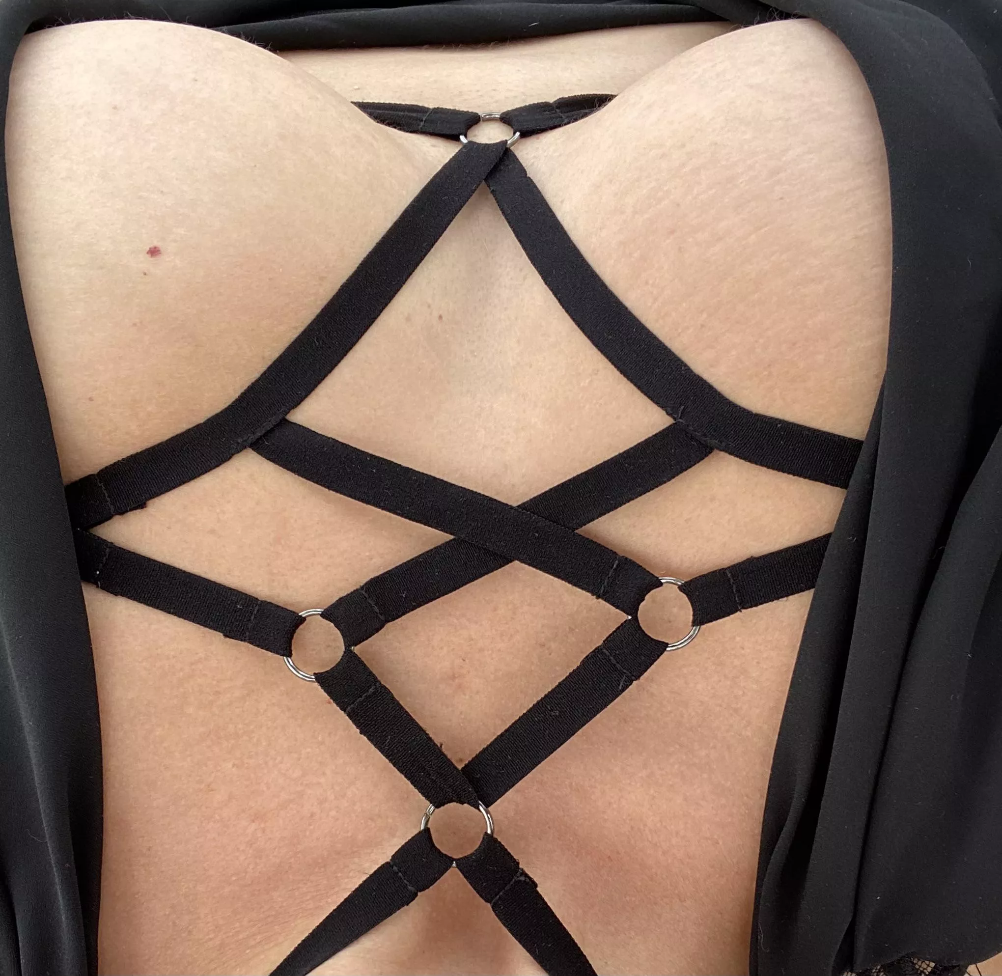 I am loving this harness and the artistic view. (F)