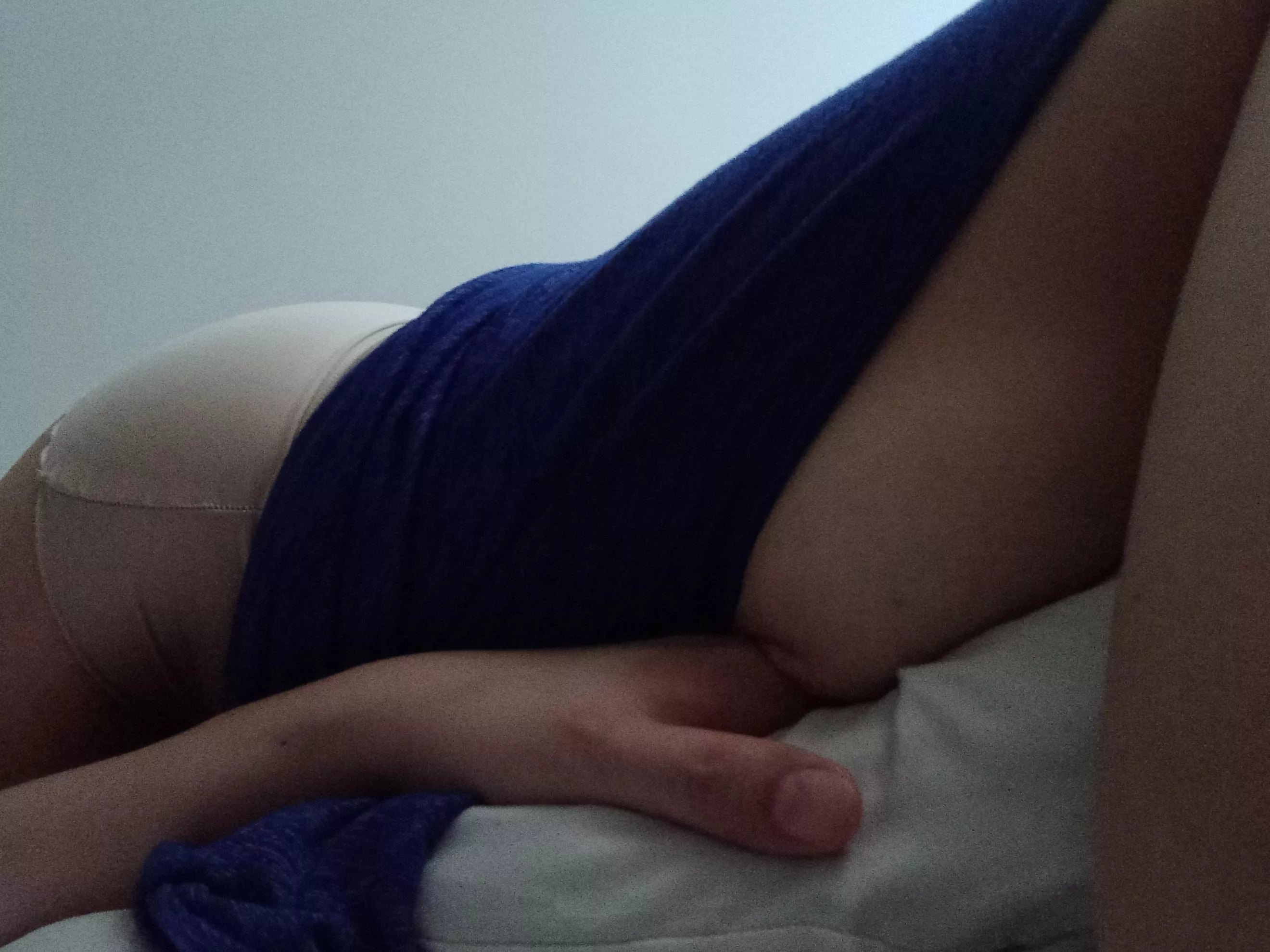 I can't get my hand out [f]rom her