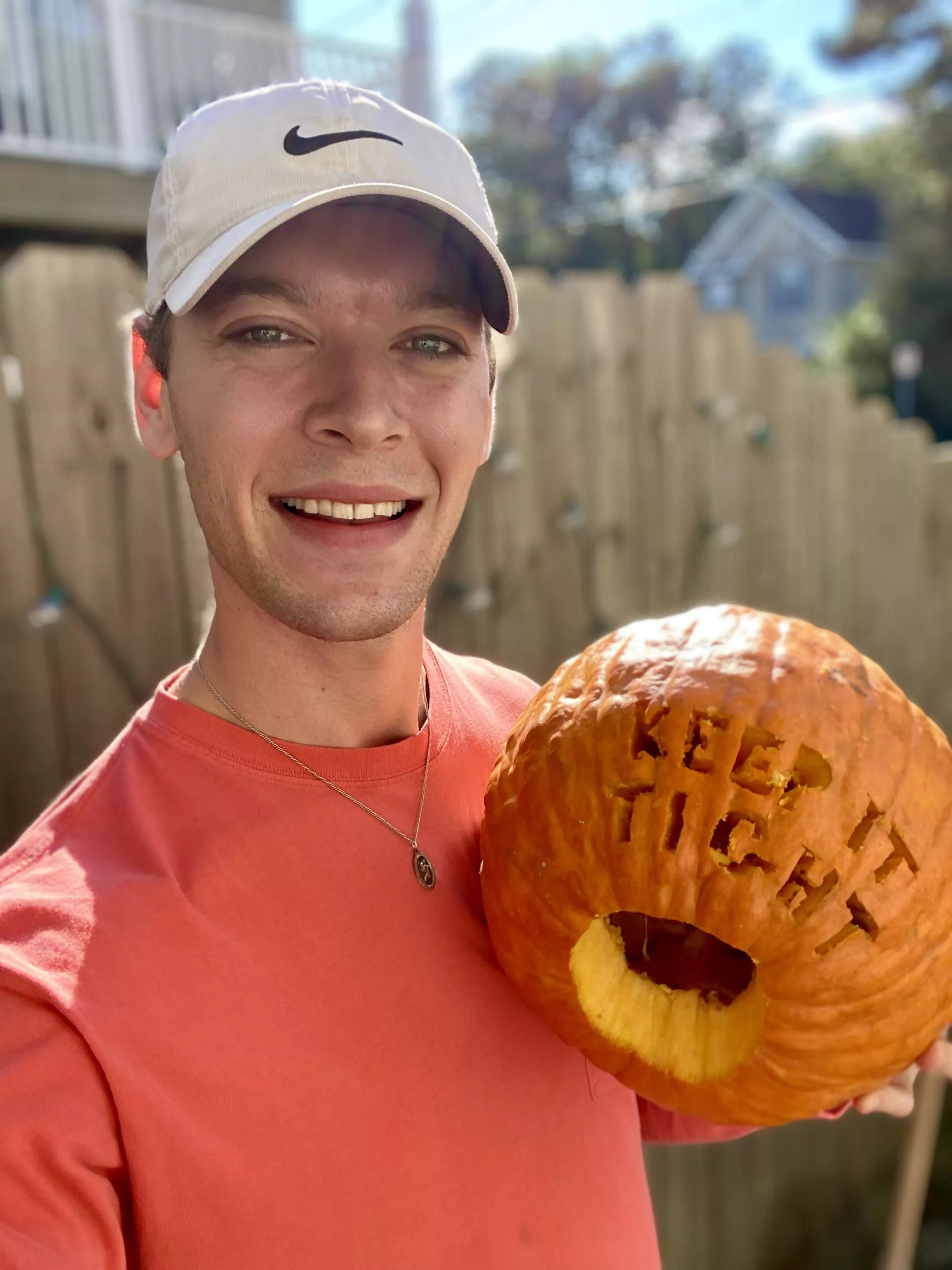 I carved a pumpkin today. Happy Halloween.