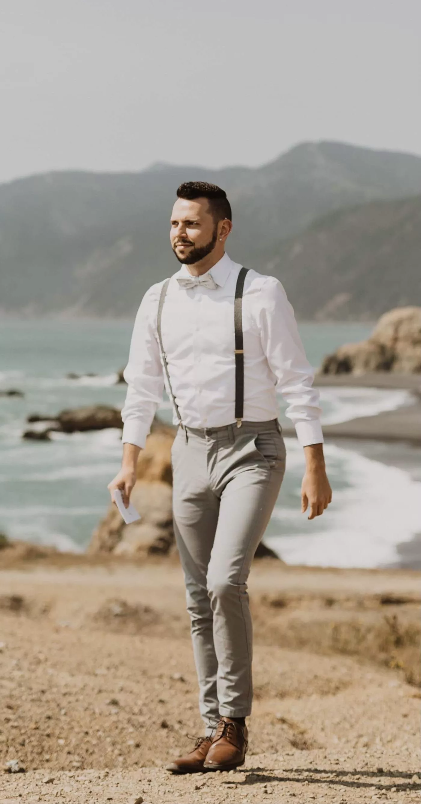 I dress up all formal maybe once a year. This year just so happened to be on a cliff in California â›°