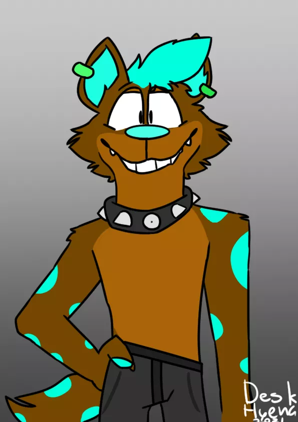 I drew my Fursona today! (Art by me)