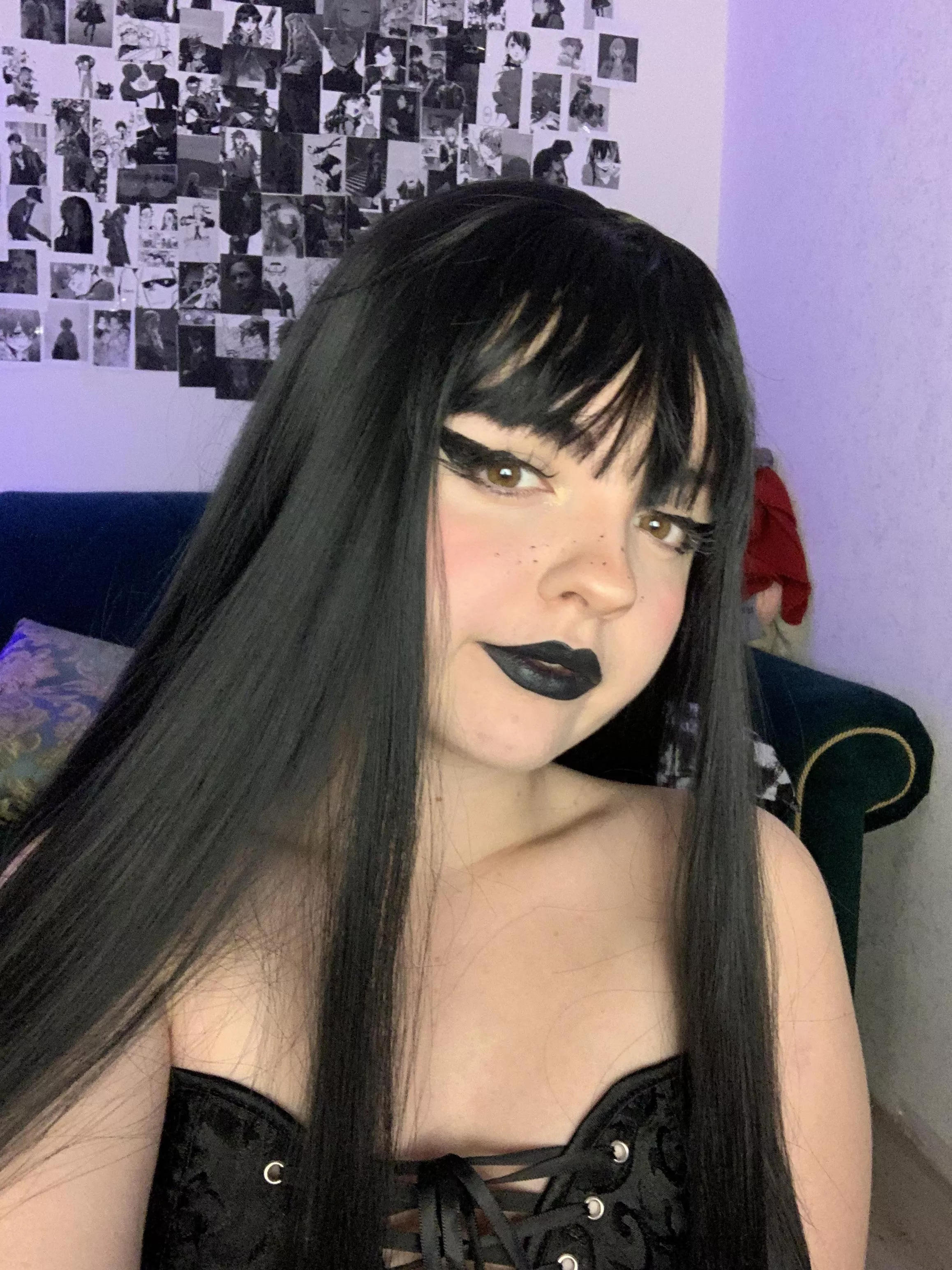 I fell in love with black lipstick