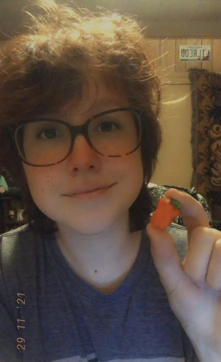 I got a wonky candy corn pumpkin