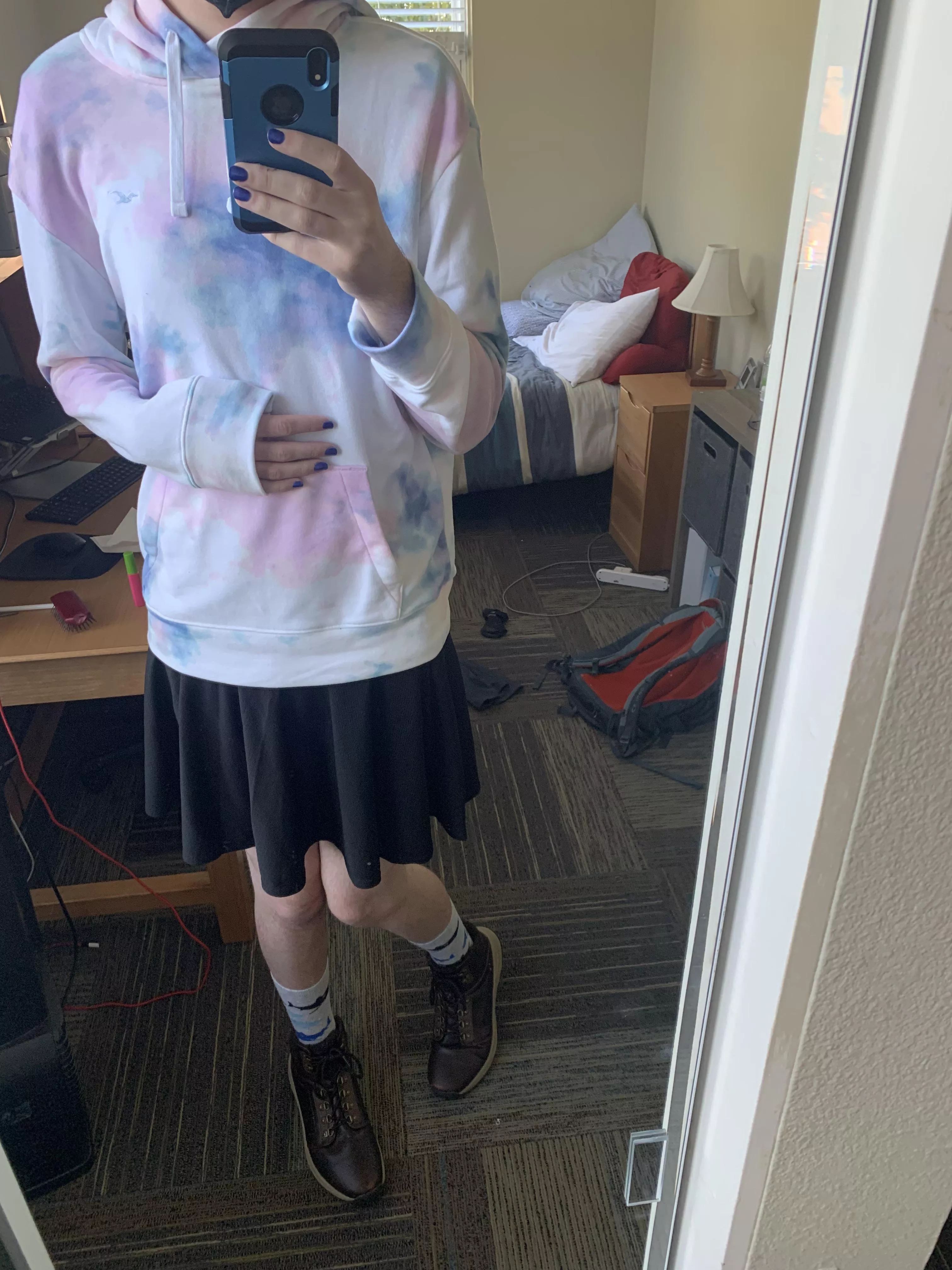 I know itâ€™s not much but itâ€™s my first outfit in public :)