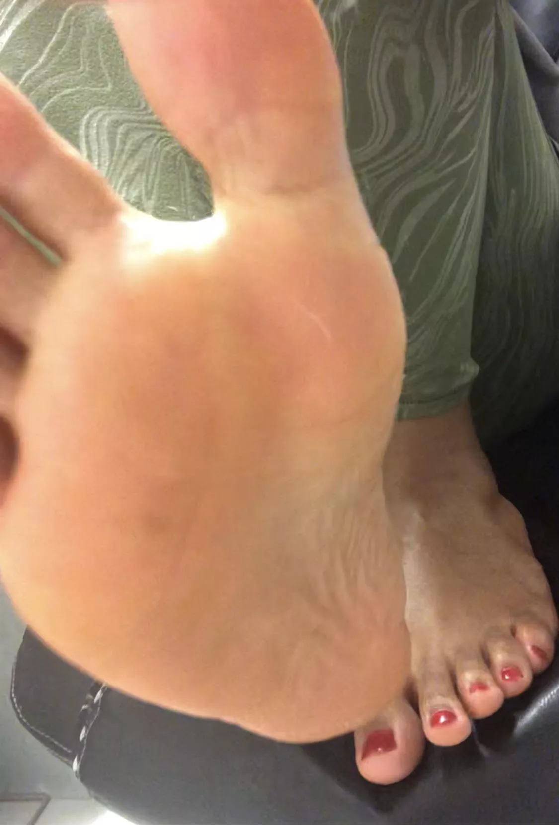 I like to tease by shaking my feet right in your face