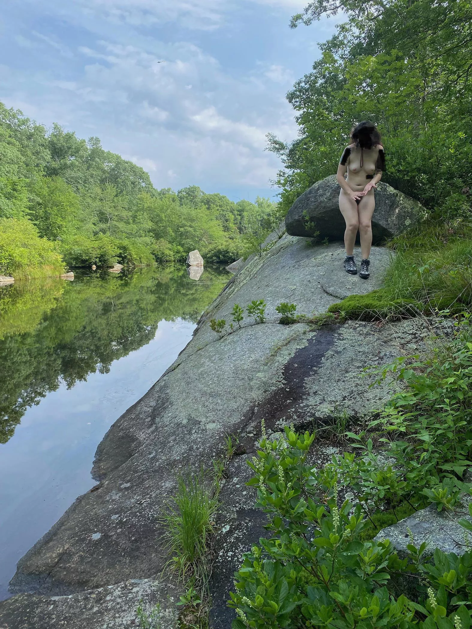 I love being naked in the woods there’s nothing better 😸😸