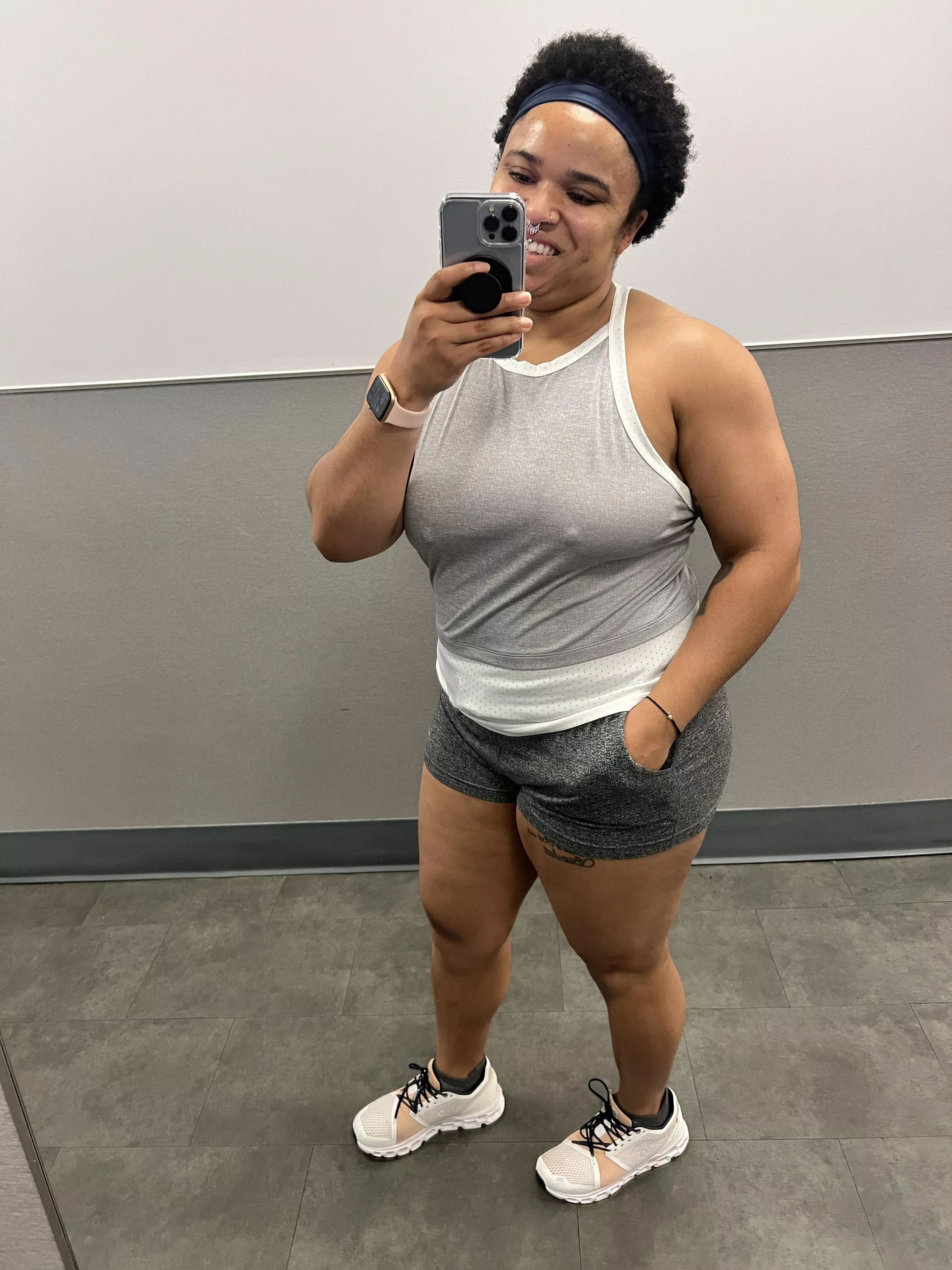 I love going braless at the gym