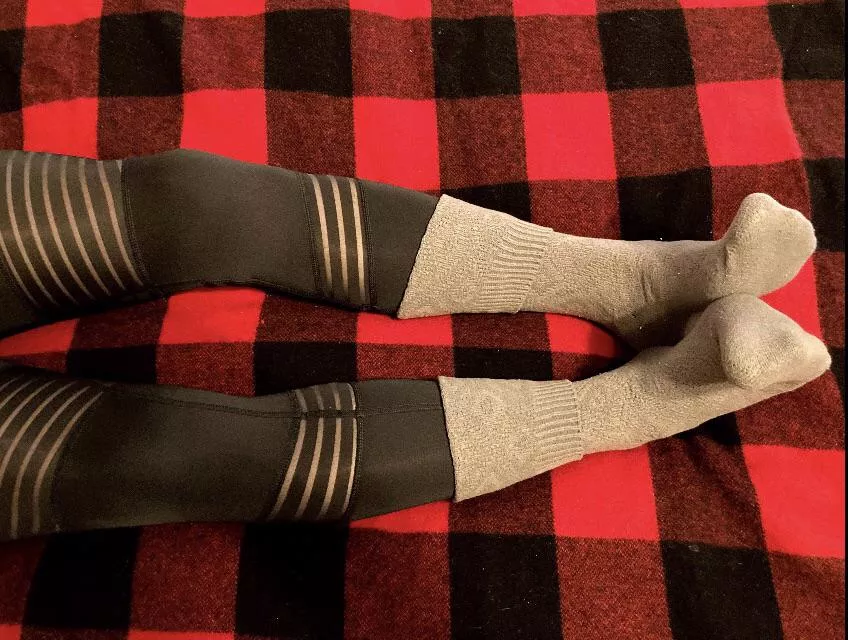 I love knee socks and yoga pants [OC]