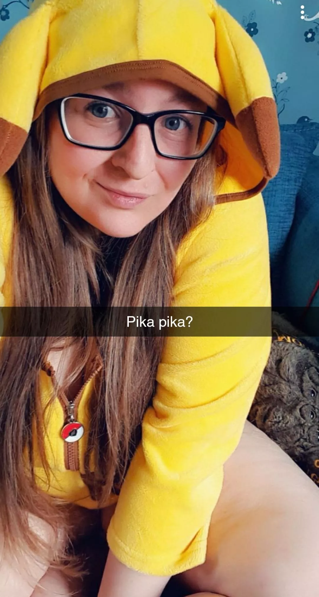 I love my pikachu onesie 🥰 it's so fuzzy and warm