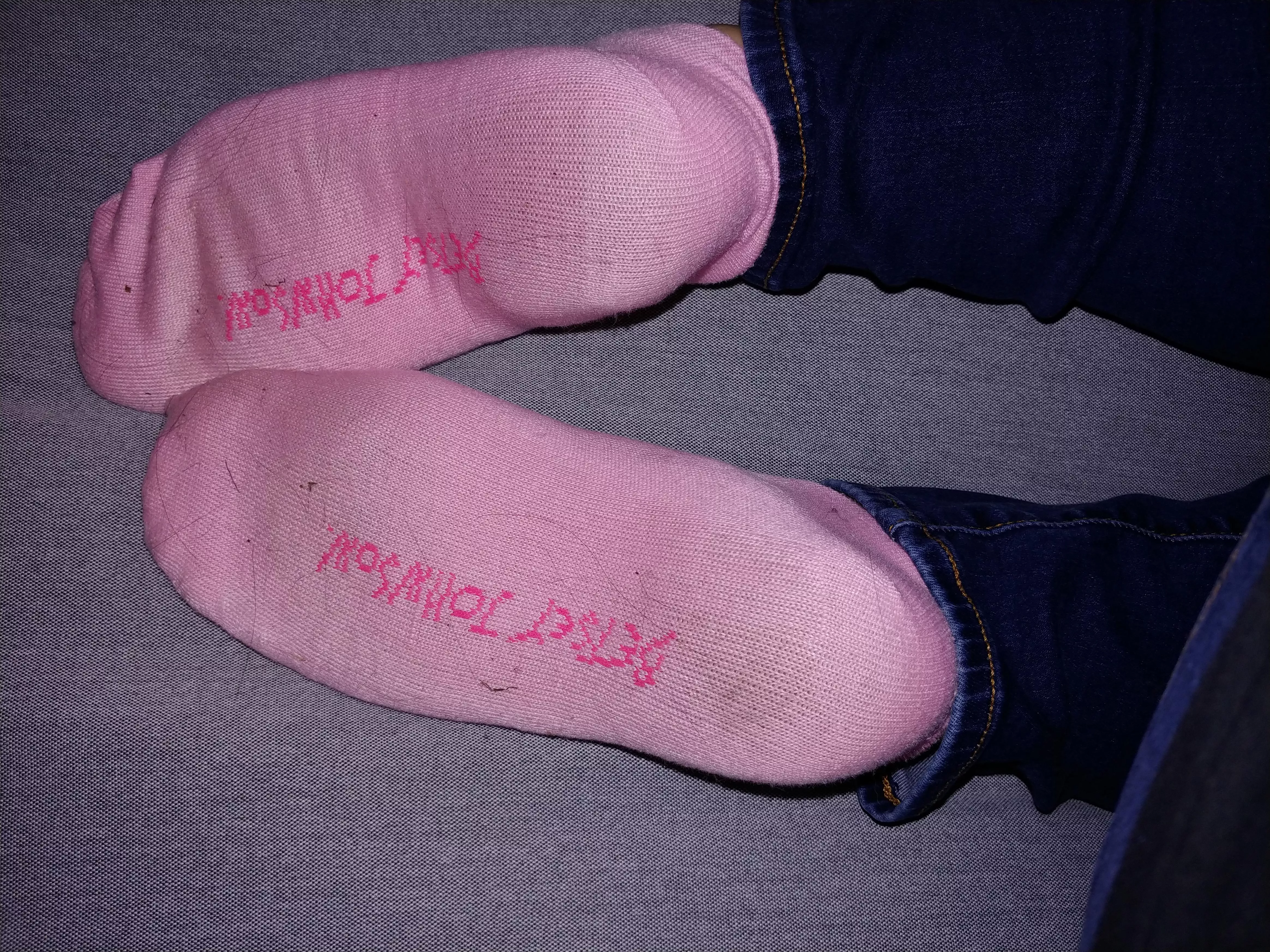 I love my pink socks.