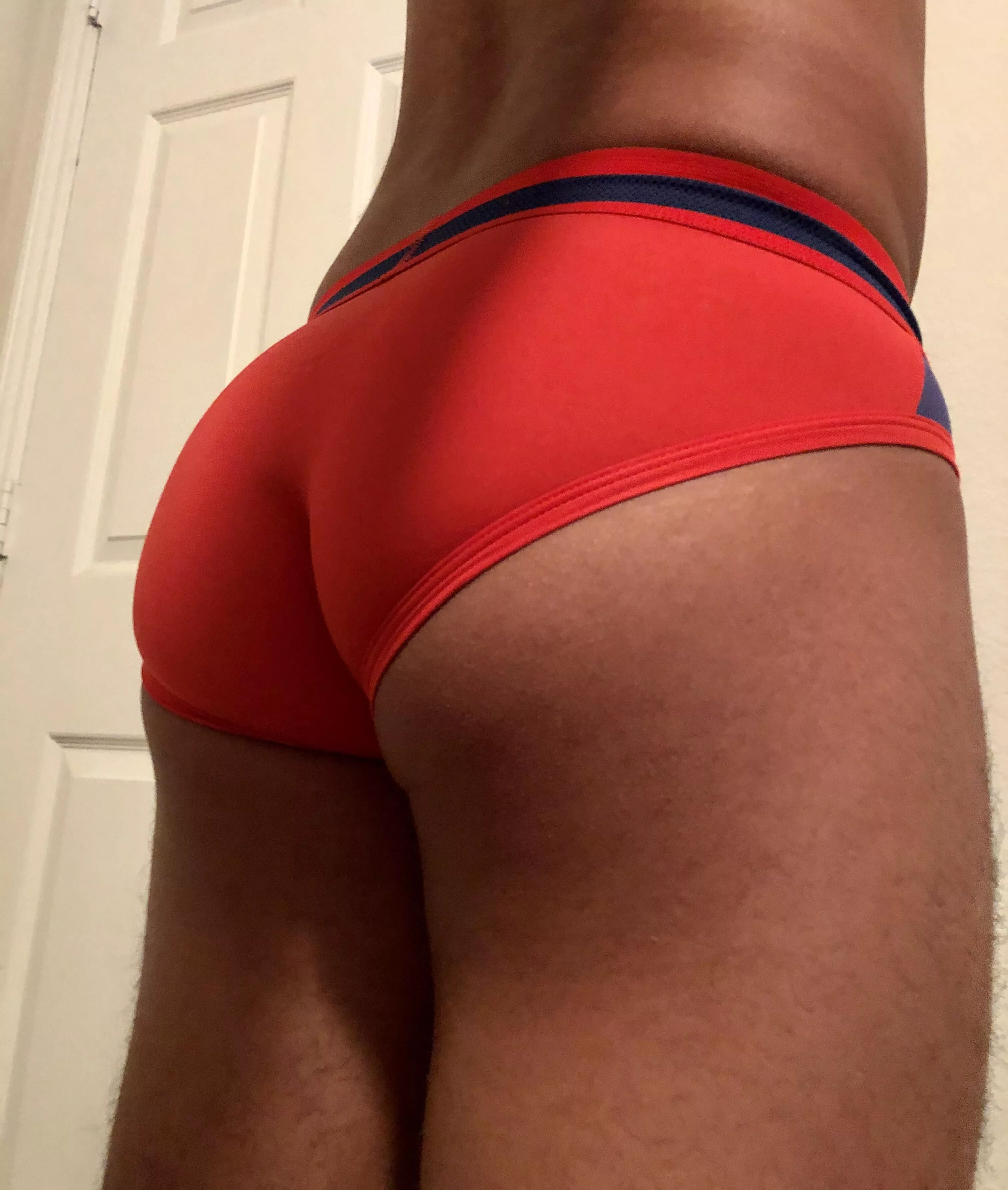 I love the feeling of sliding into spandex undies