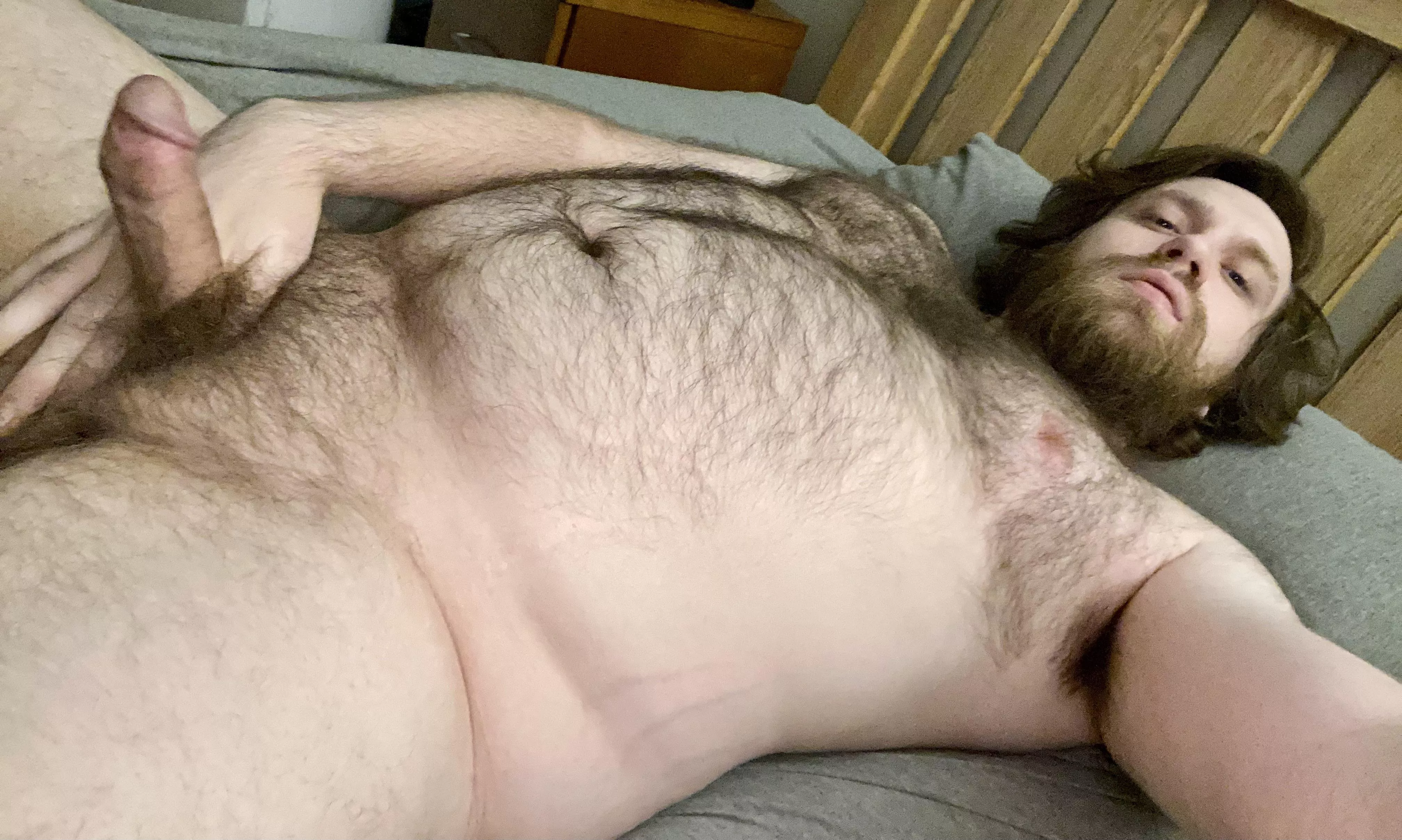 I love to show my naked hairy body