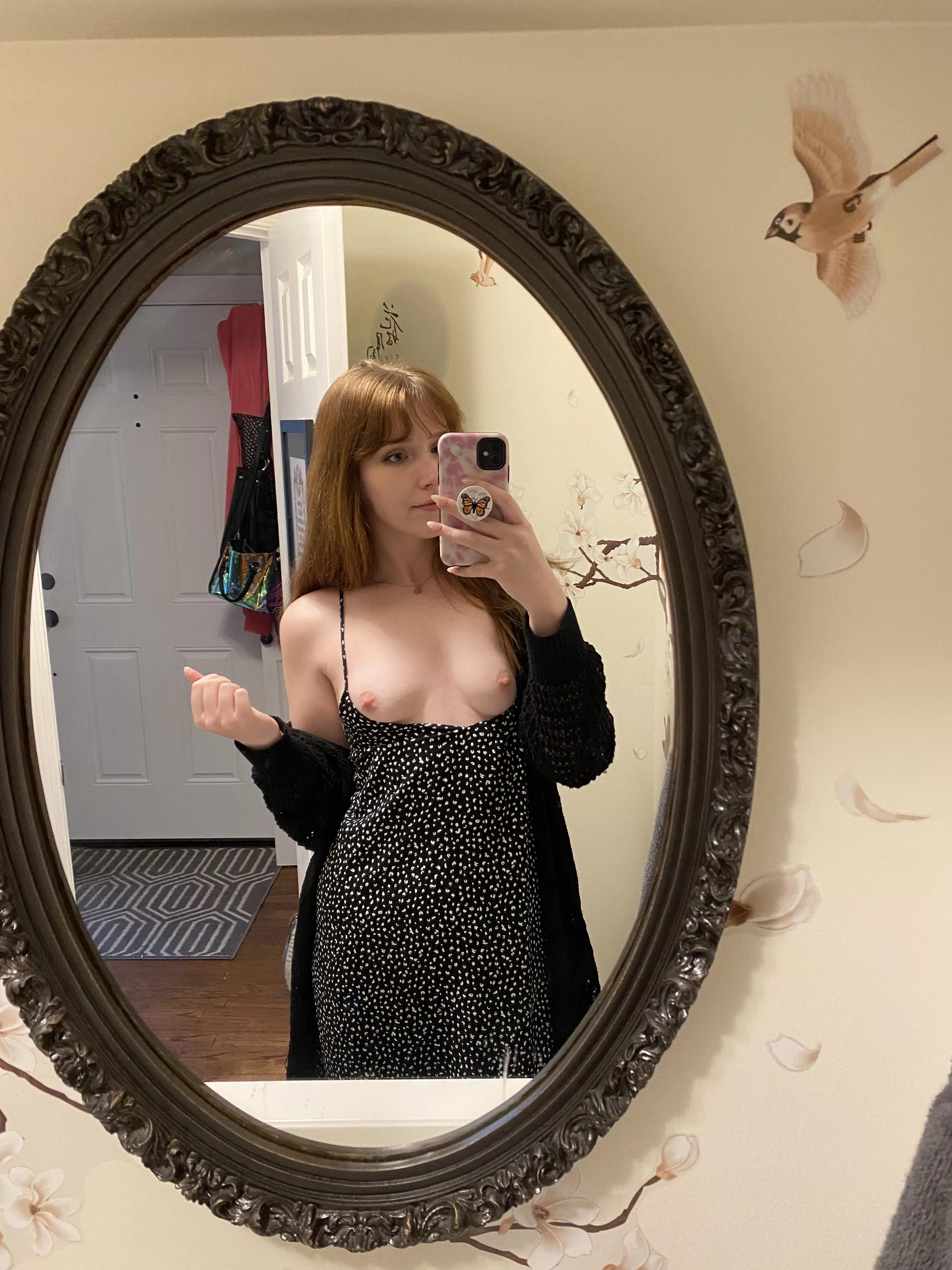 I never wear a bra, especially with dresses