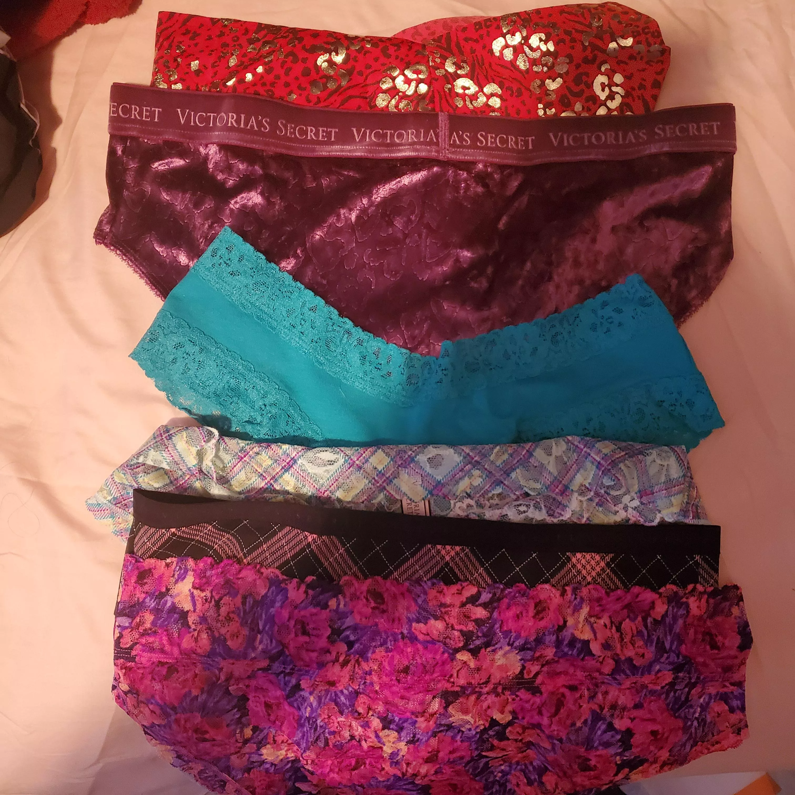 I officially only own VS or PINK panties now. I threw out my last pair of boxers today.