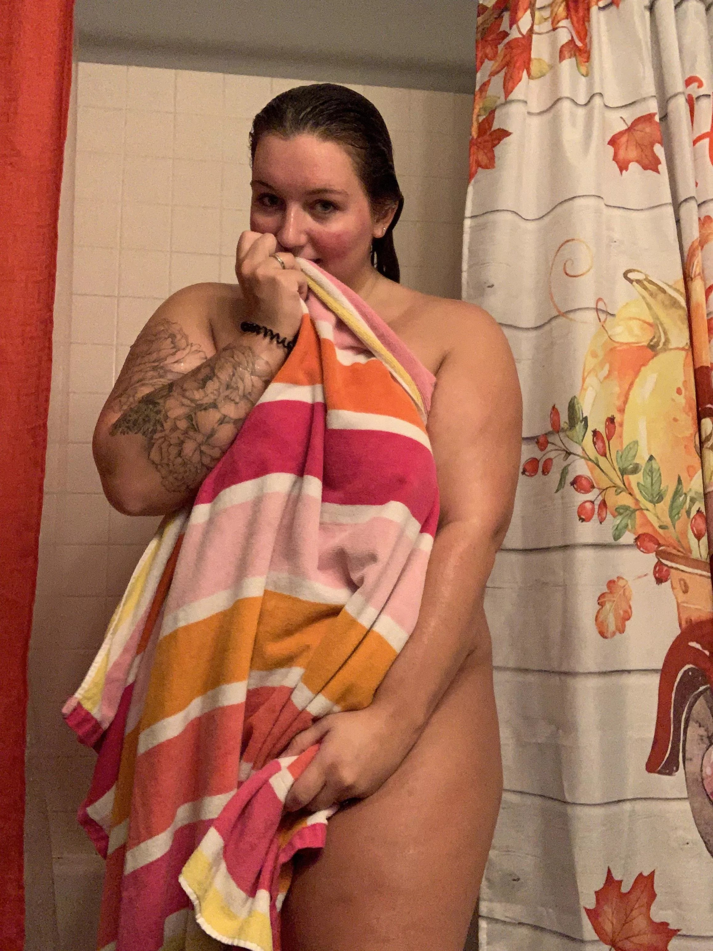 I was naughty on the shower last night….who wants to see??