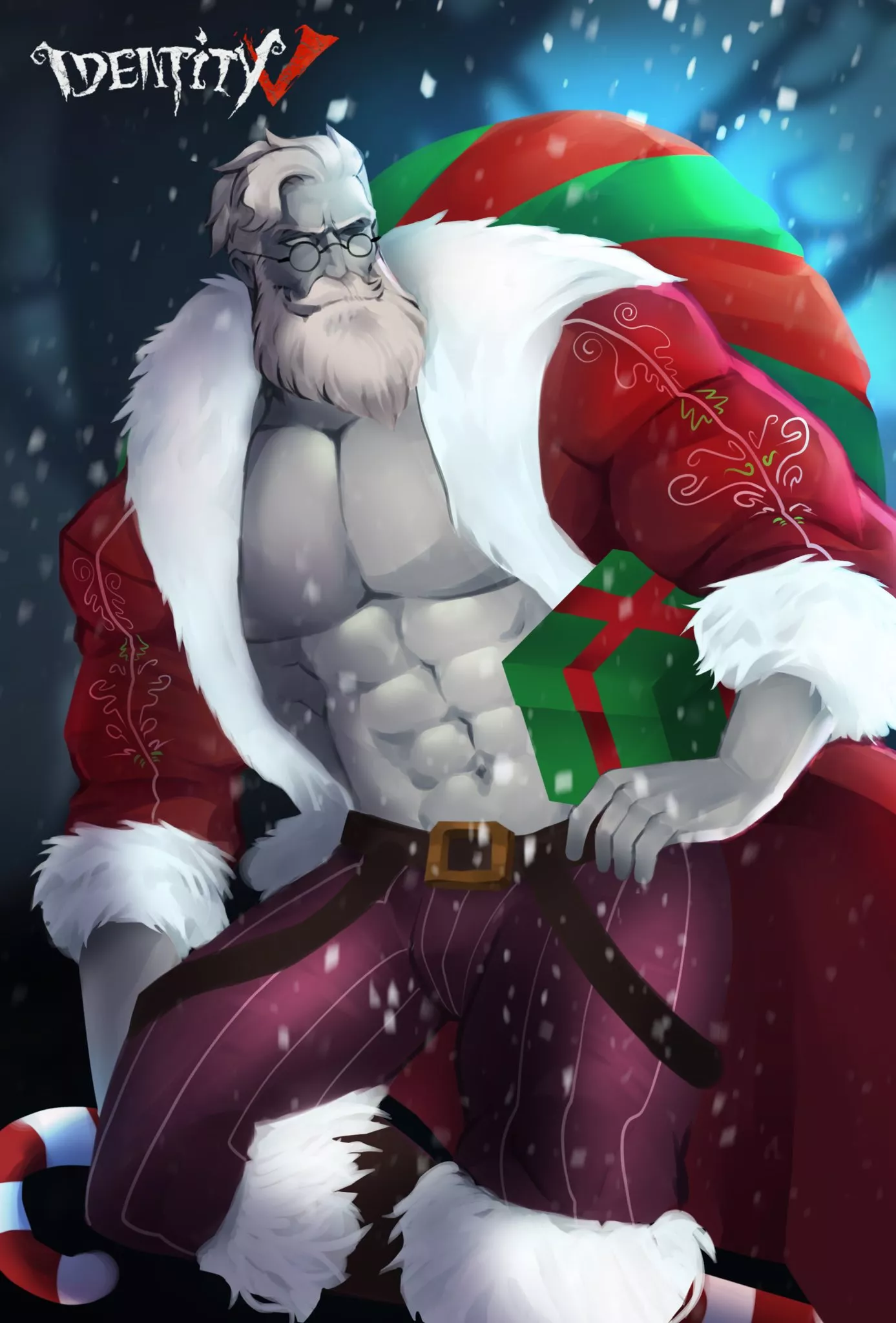 [Identity V] Dr. Percy Dressed As Santa Claus (@Max_Draws_Stuff)