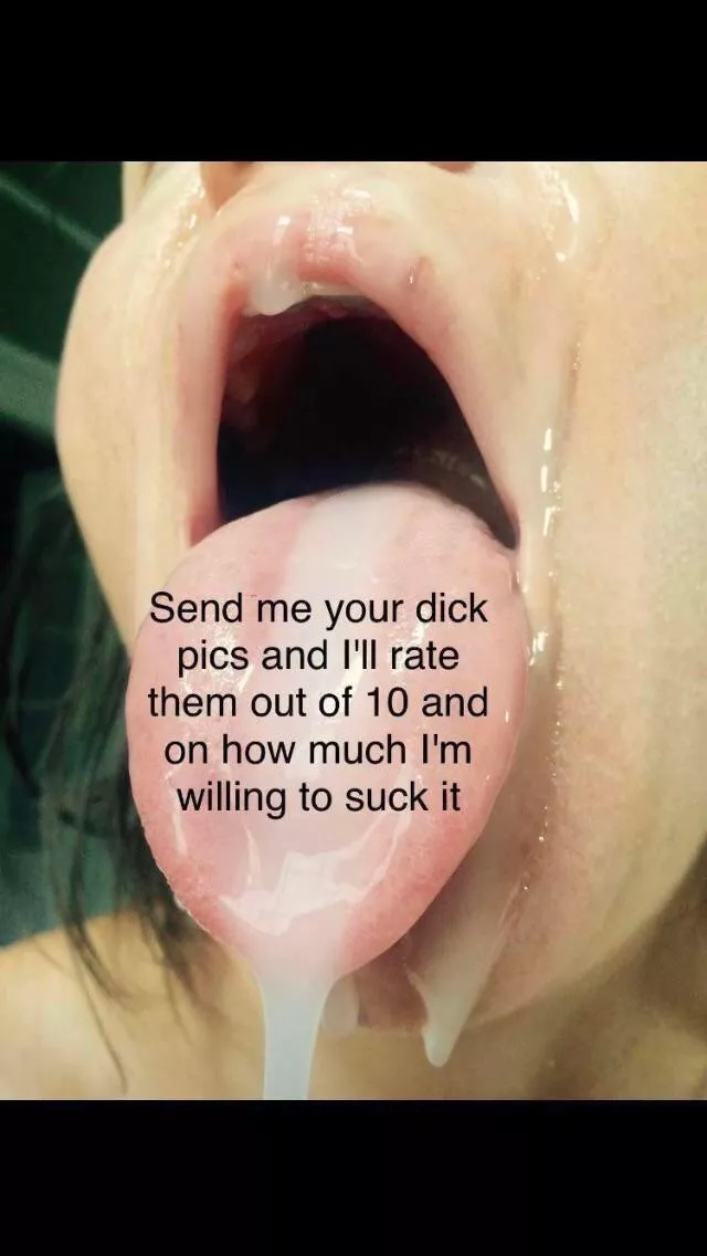 Iâ€™ll also rate on taking it and cumshots