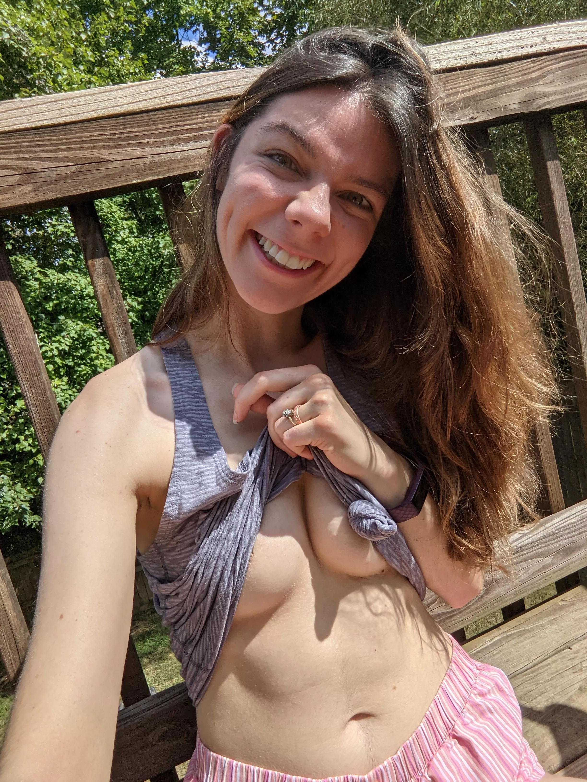 I'm just a natural girl, with extra perky tits! 🥰