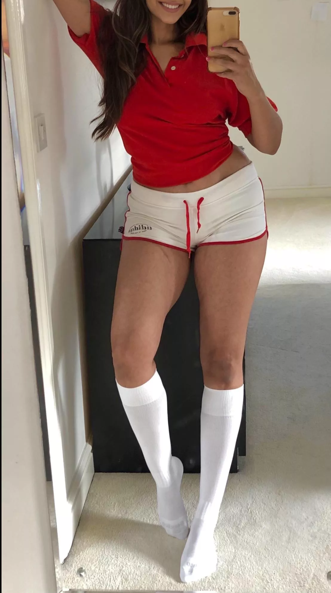 I'm thinking i'll wear this outfit to the gym, are my shorts OK or too small? ðŸ’‹British Asian