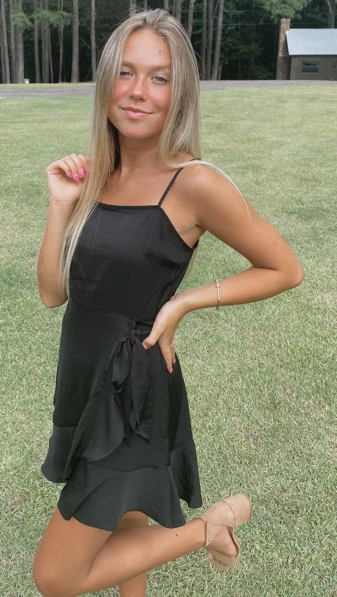 Incredibly Gorgeous In Her Little Black Dress!