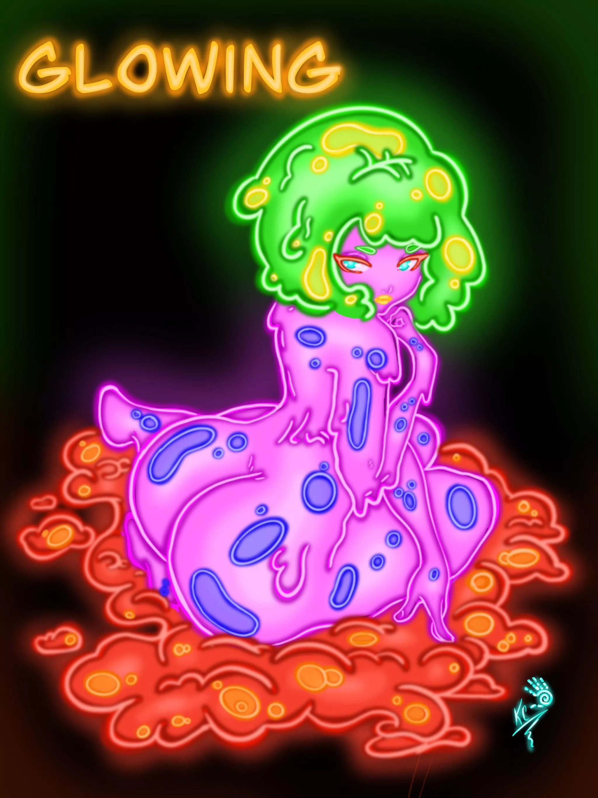 INKTOBER Slime Girl Edition : Glowing - Oct 05