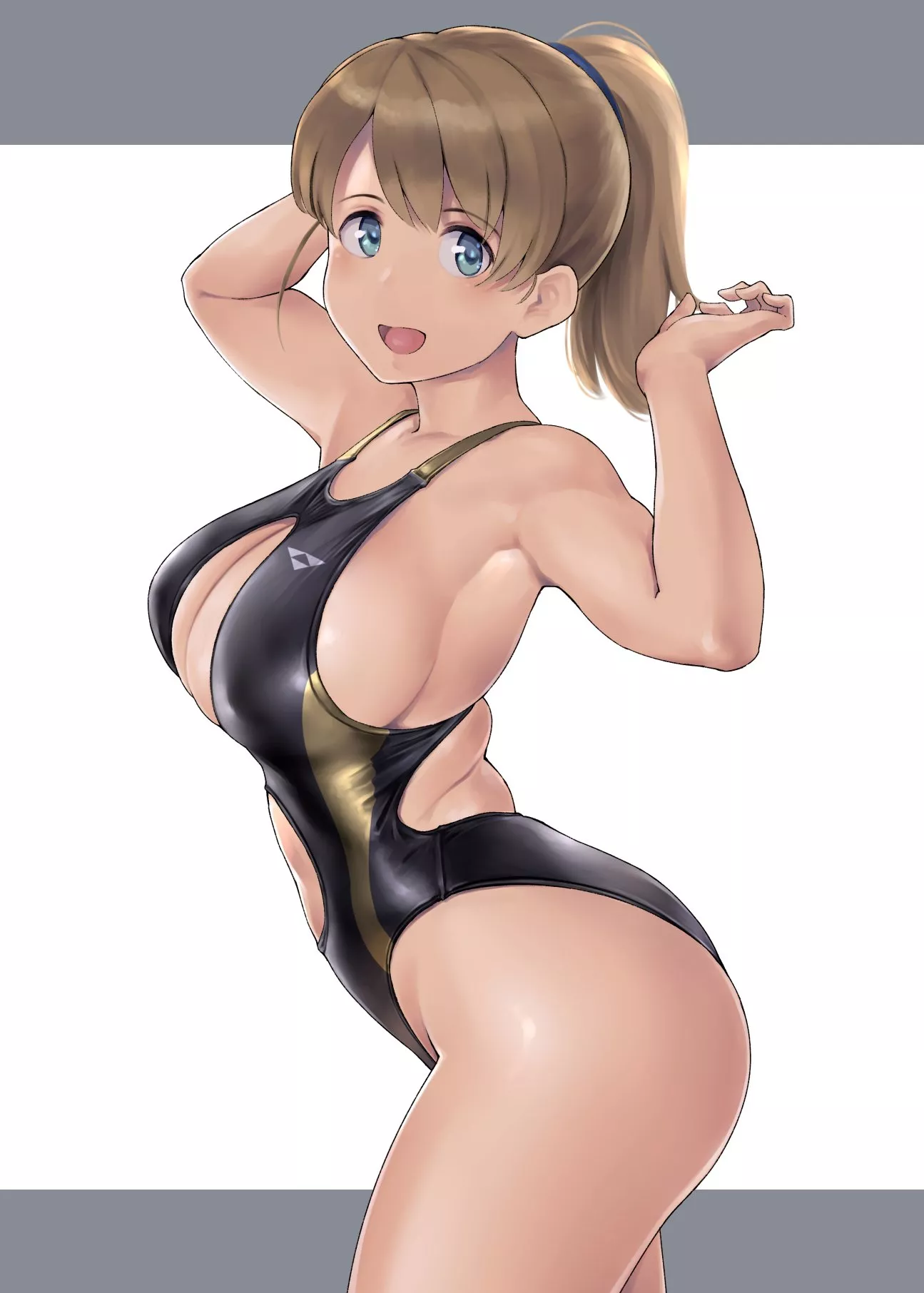 Intrepid's Aerodynamic Swimsuit (Wa/Genryusui) [KanColle]