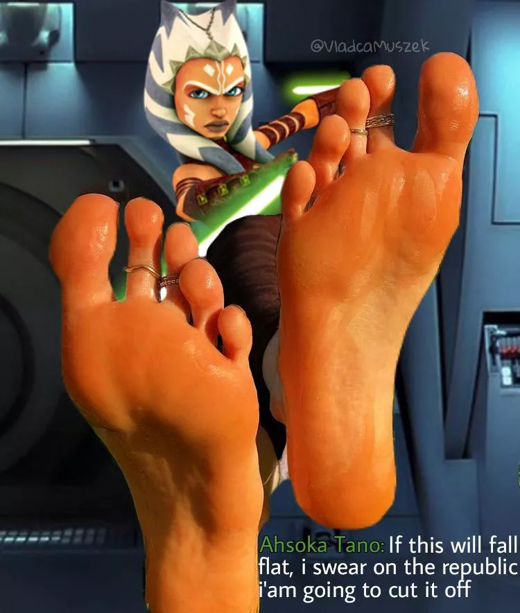 It better stay hard for the whole time Jedi! Her feet are waiting (OC)