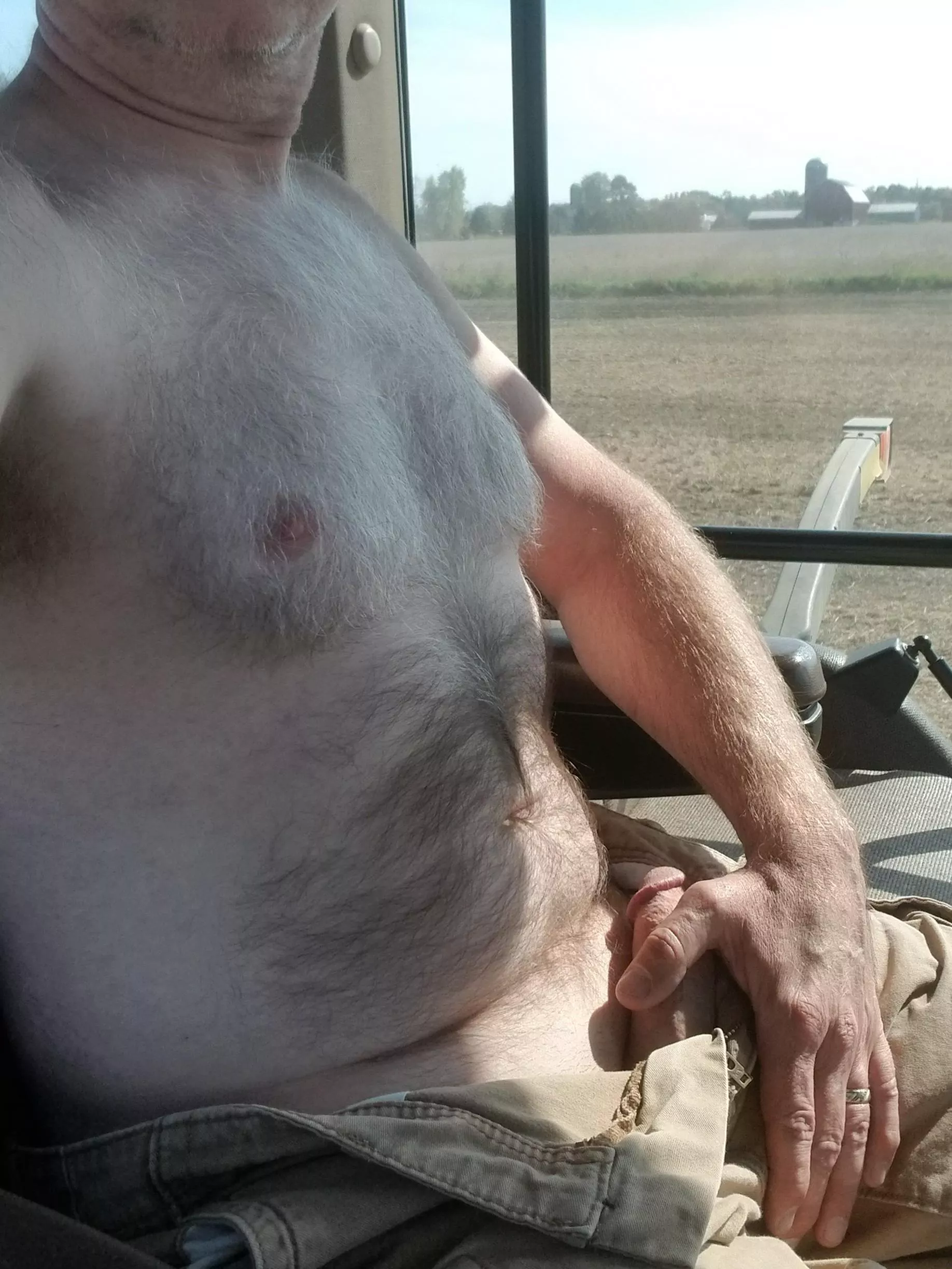 It was hot in the cab today.