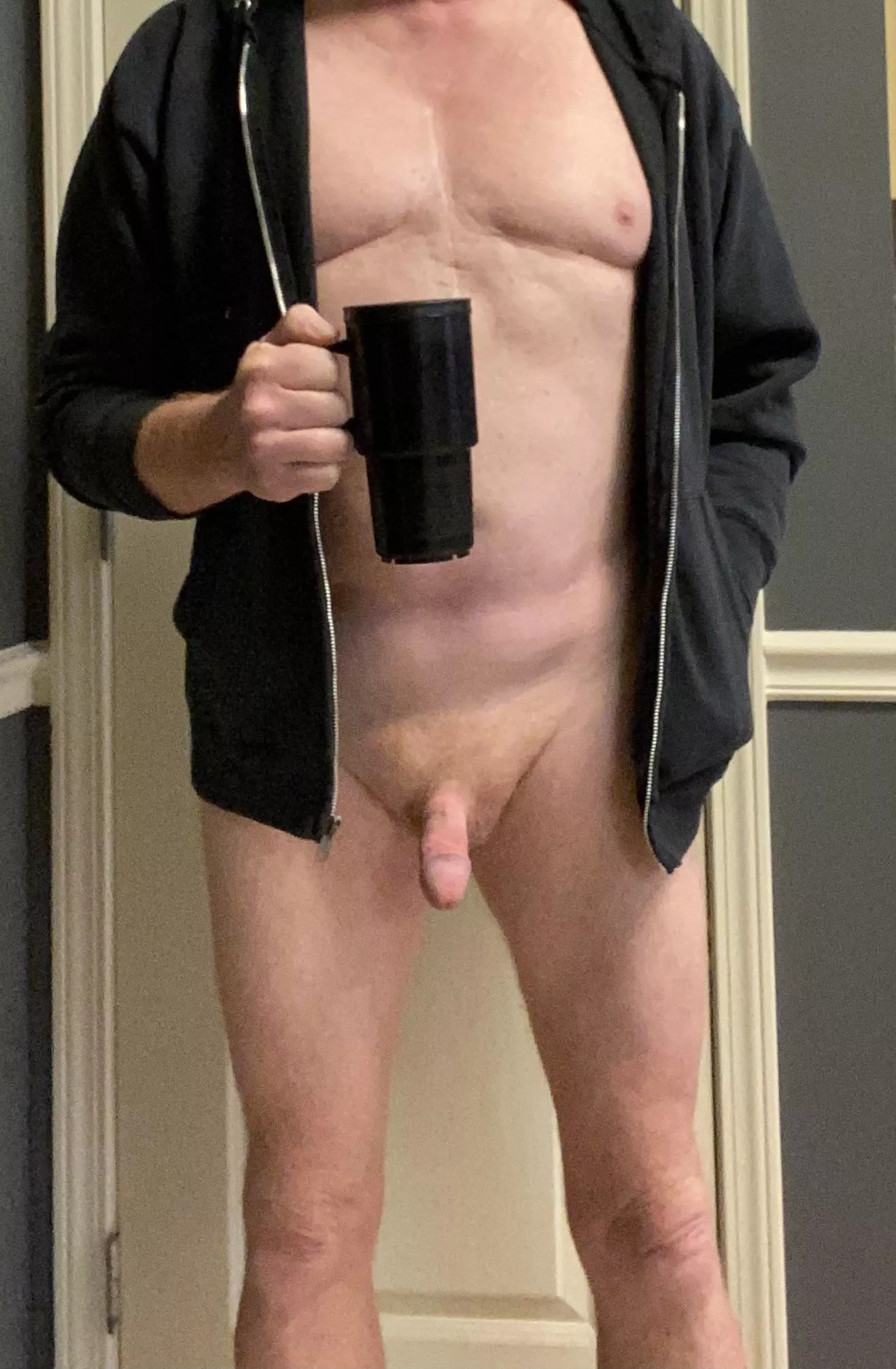 Itâ€™s a chilly evening. I need a warm hoodie, hot coffee and You to keep me warm! (m)