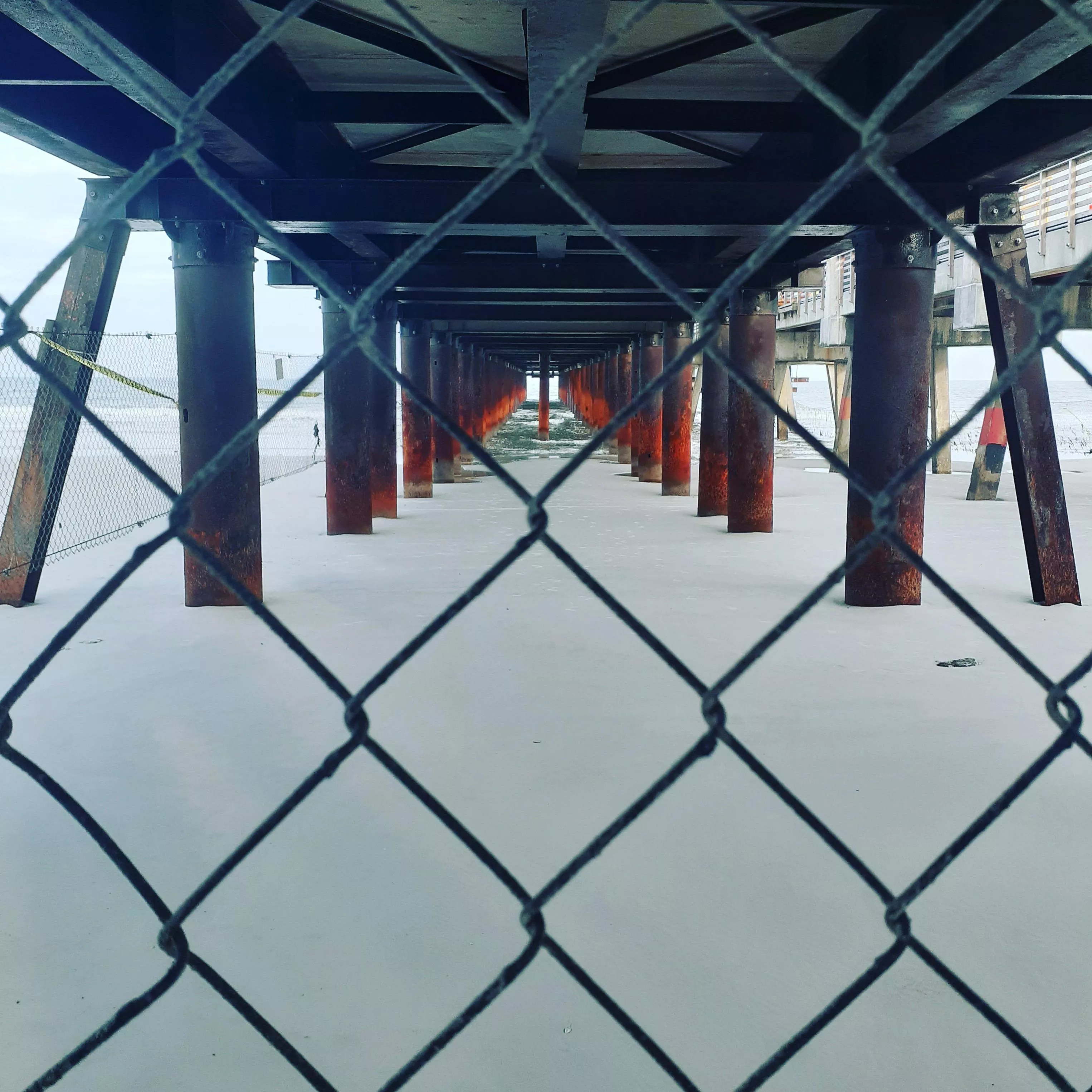 iT'S ALL ABOUT PERSPECTIVE...... UNDER THE PIER JACKSONVILLE BEACH FIRST COAST