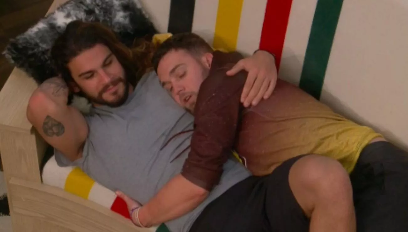 Jack amd Nick Cuddling