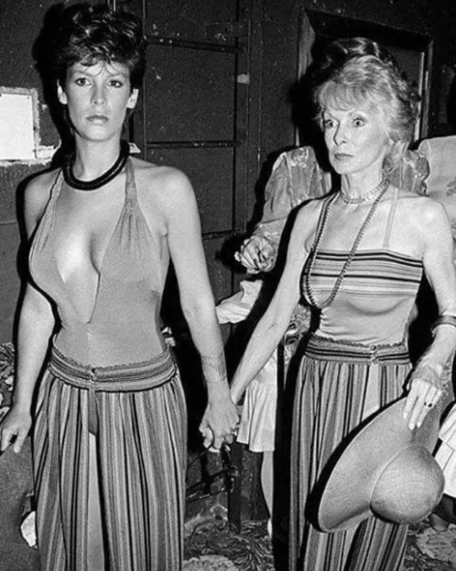 Jamie Lee Curtis and Janet Leigh at Studio 54 in the 70s. Both breastastic!