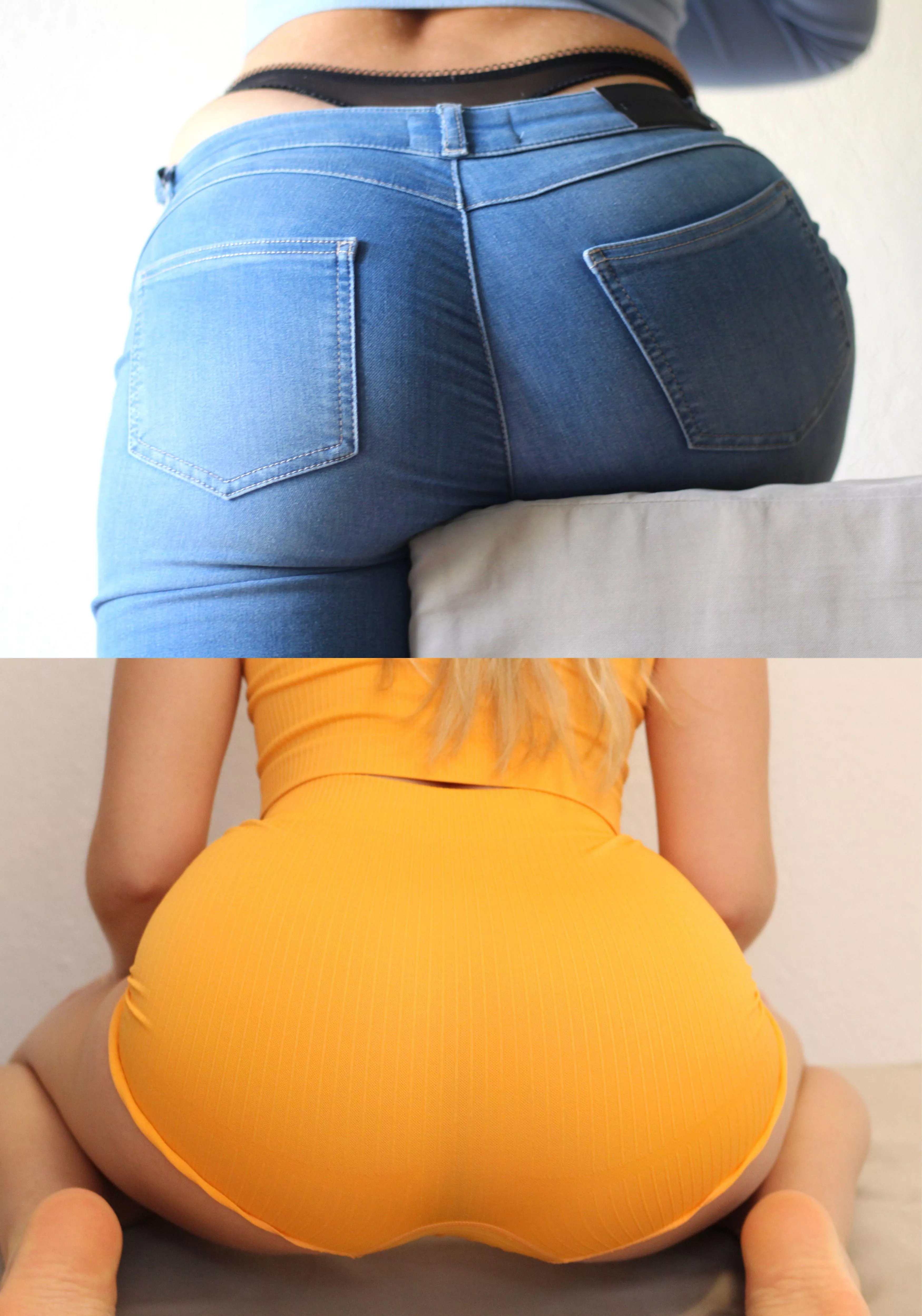 Jeans or Yogashorts😉🍑