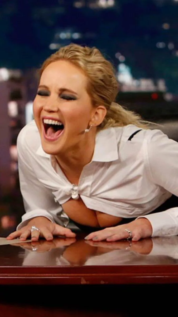 Jennifer Lawrence in a suggestive position