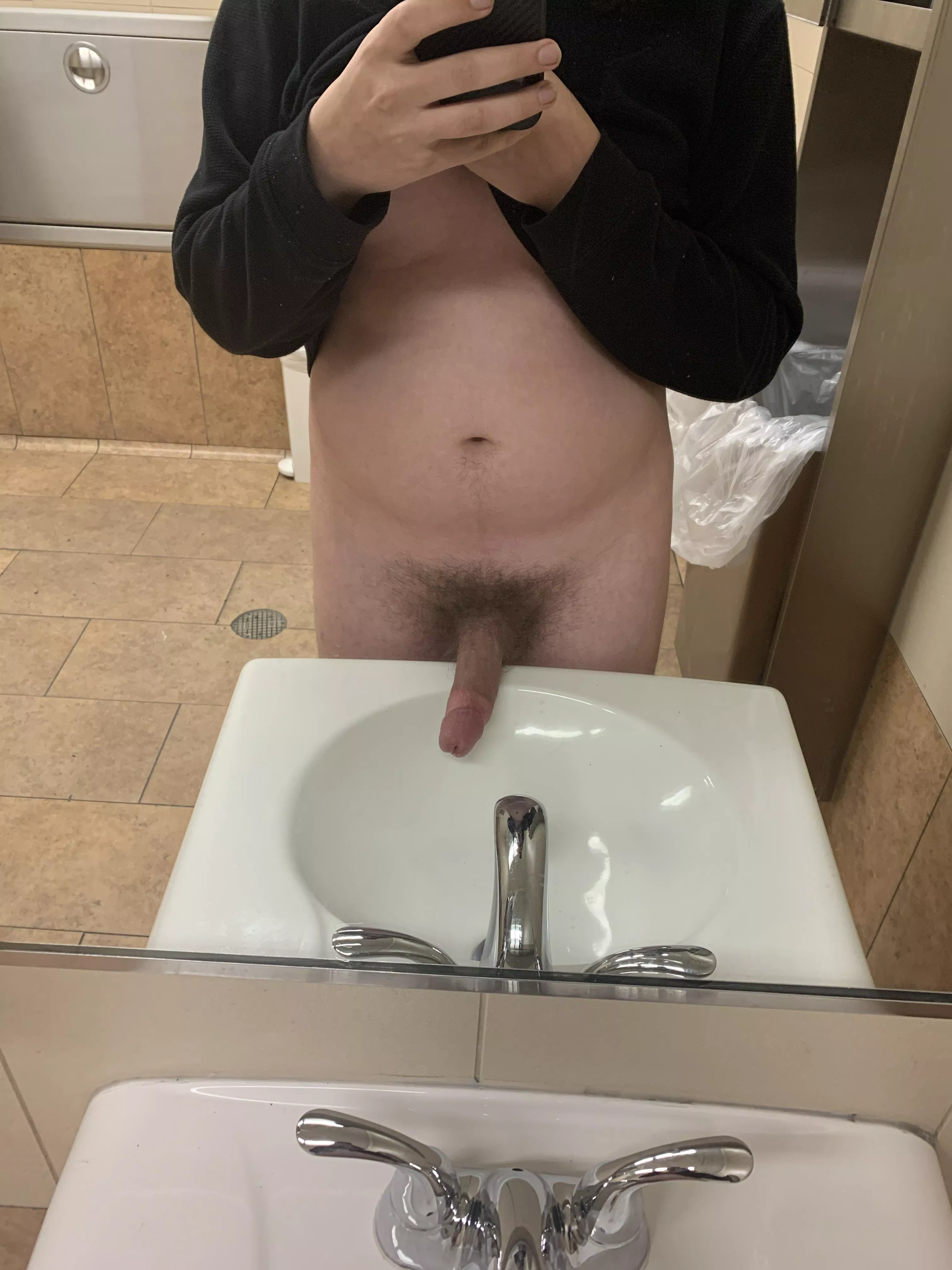 Jerking in Walmart bathroom