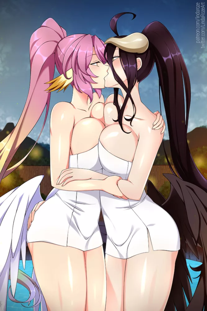 Jibril x Albedo (LindaRoze) [No Game No Life, Overlord]