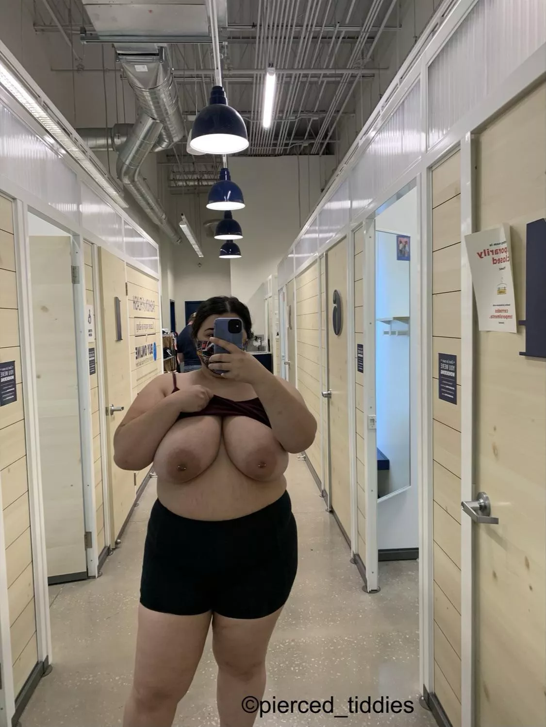 Join me in the changing room? I need help with something.